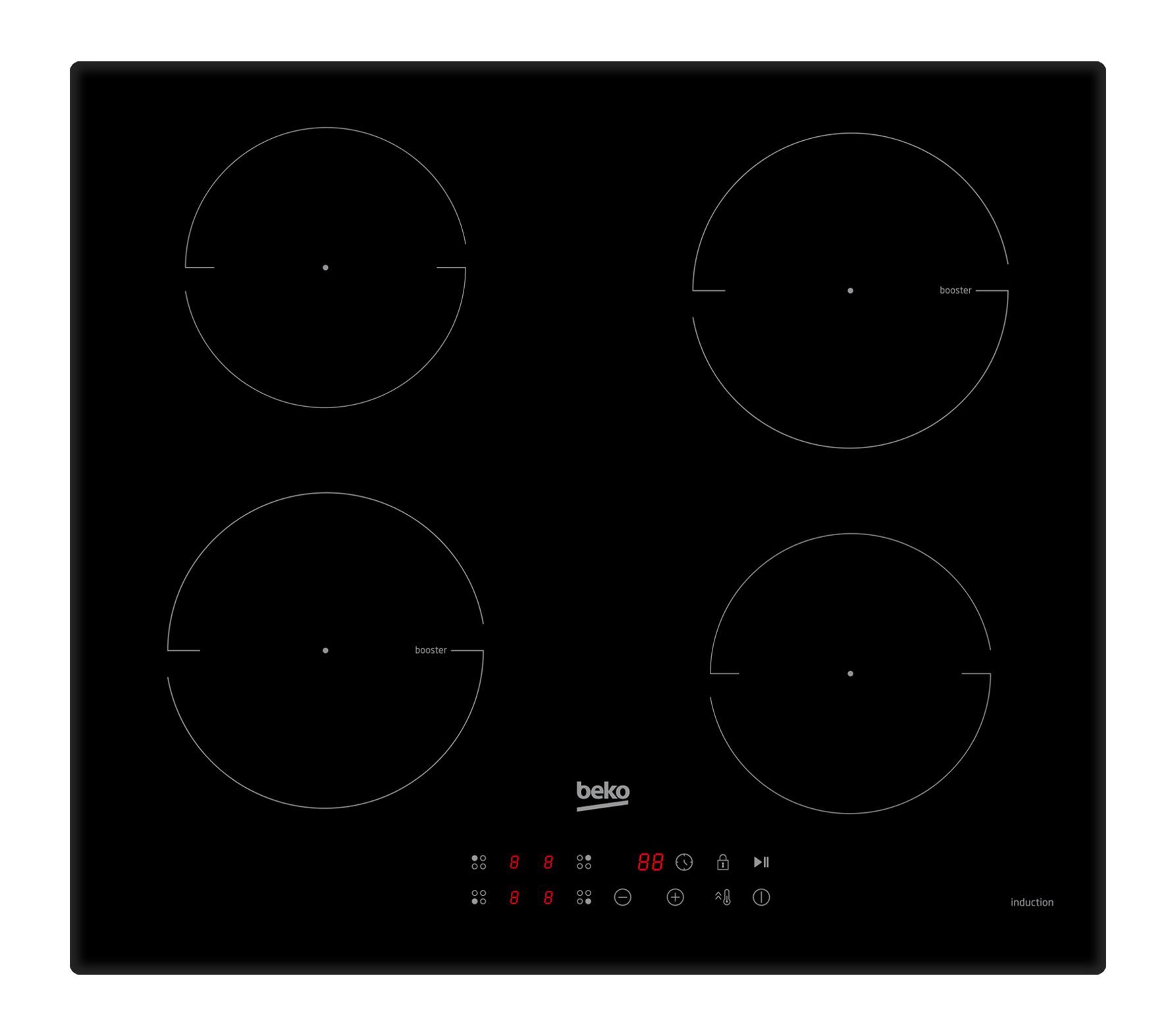BEKO Induktions-Kochfeld HII 64400 TO, Schnelles und energieeffizientes Kochen mit Induktion