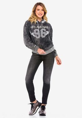 Cipo & Baxx Kapuzensweatshirt im sportlichen College-Look