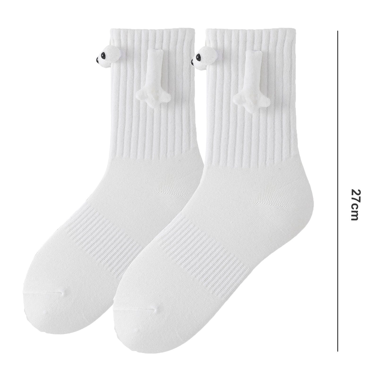Socken Socken Liebhaber Weiss Süße Halten (1-Paar, Socken Hände Paar) Strümpfe magnetische 1 Die Rutaqian