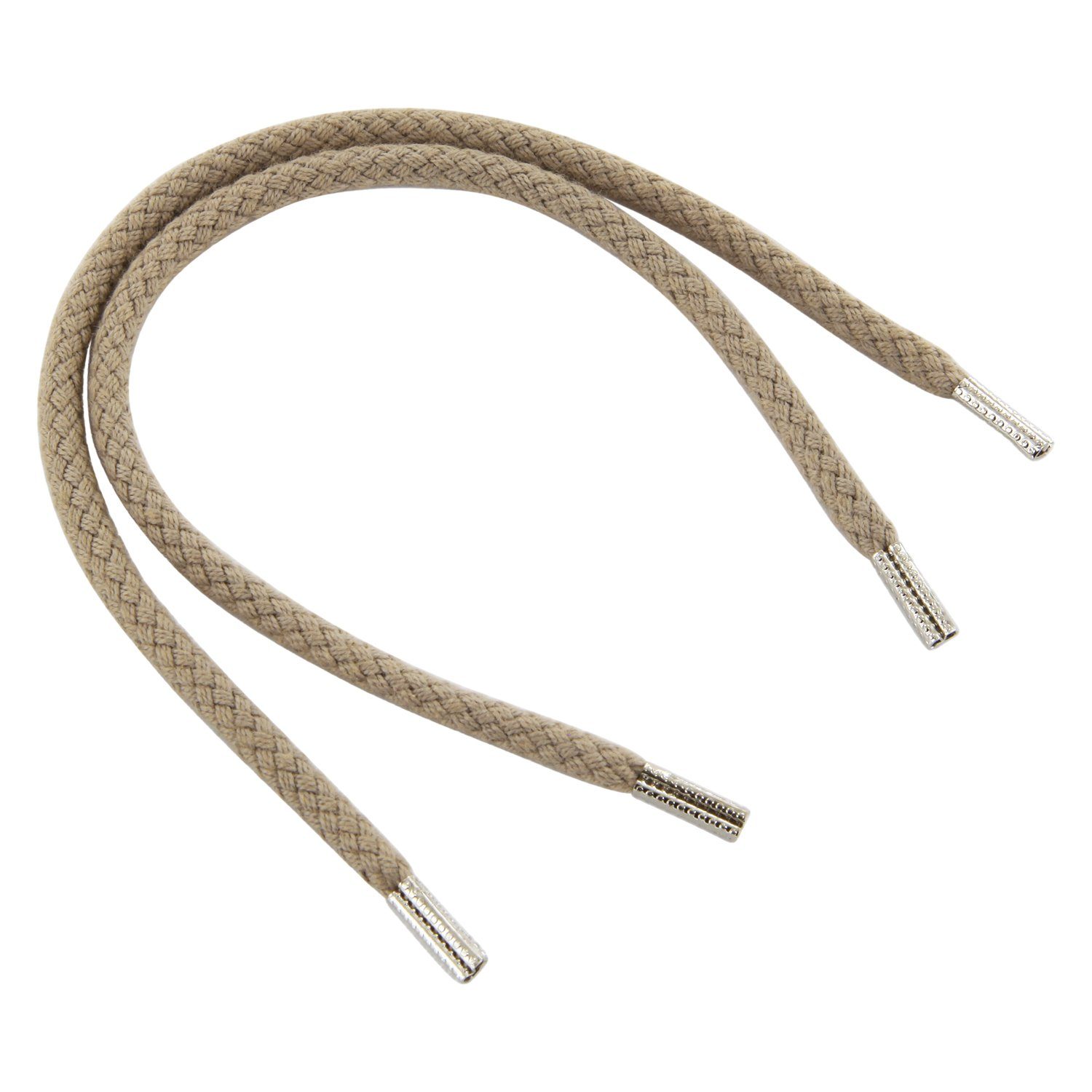Rema Schnürsenkel Rema Schnürsenkel Elfenbein - rund - ca. 3 mm breit für Sie nach Wunschlänge geschnitten und mit Metallenden versehen