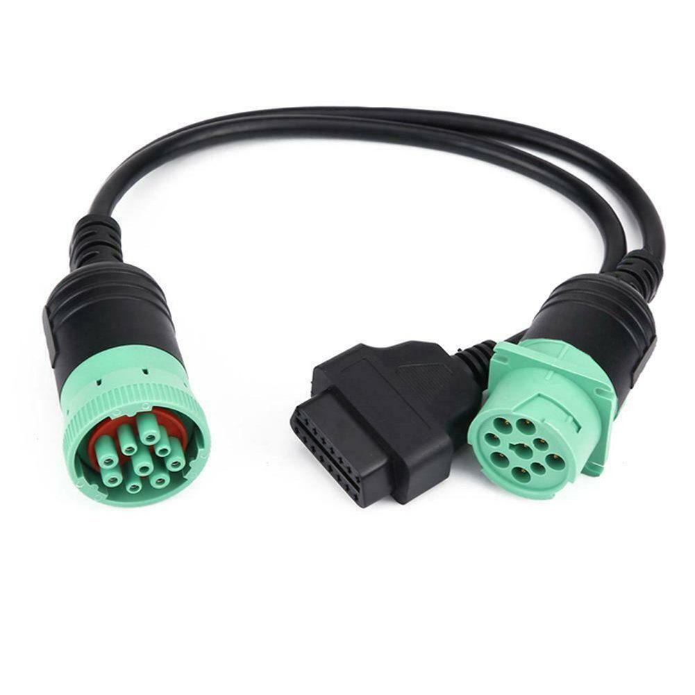 Kabel Bolwins Y-Typ 16pin OBD2 J1939 KFZ 9pin Diagnosegerät Adapter Elektro-Kabel LKW H19C