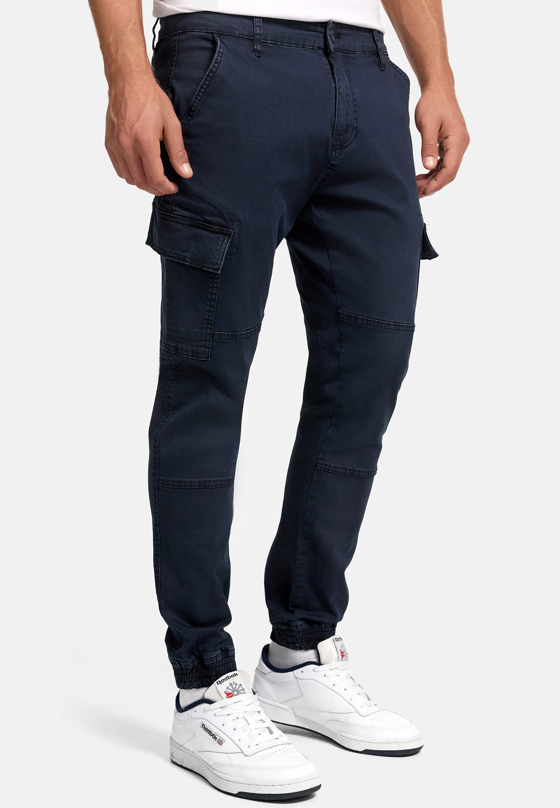 Indicode Cargohose Herren August Cargo Hose Herrenhose mit 6 Taschen günstig online kaufen