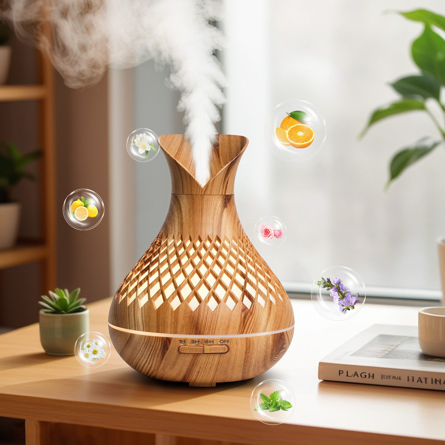 KNKA Luftbefeuchter Aroma Diffuser Luftbefeuchter, Atomization Essential Oi günstig online kaufen