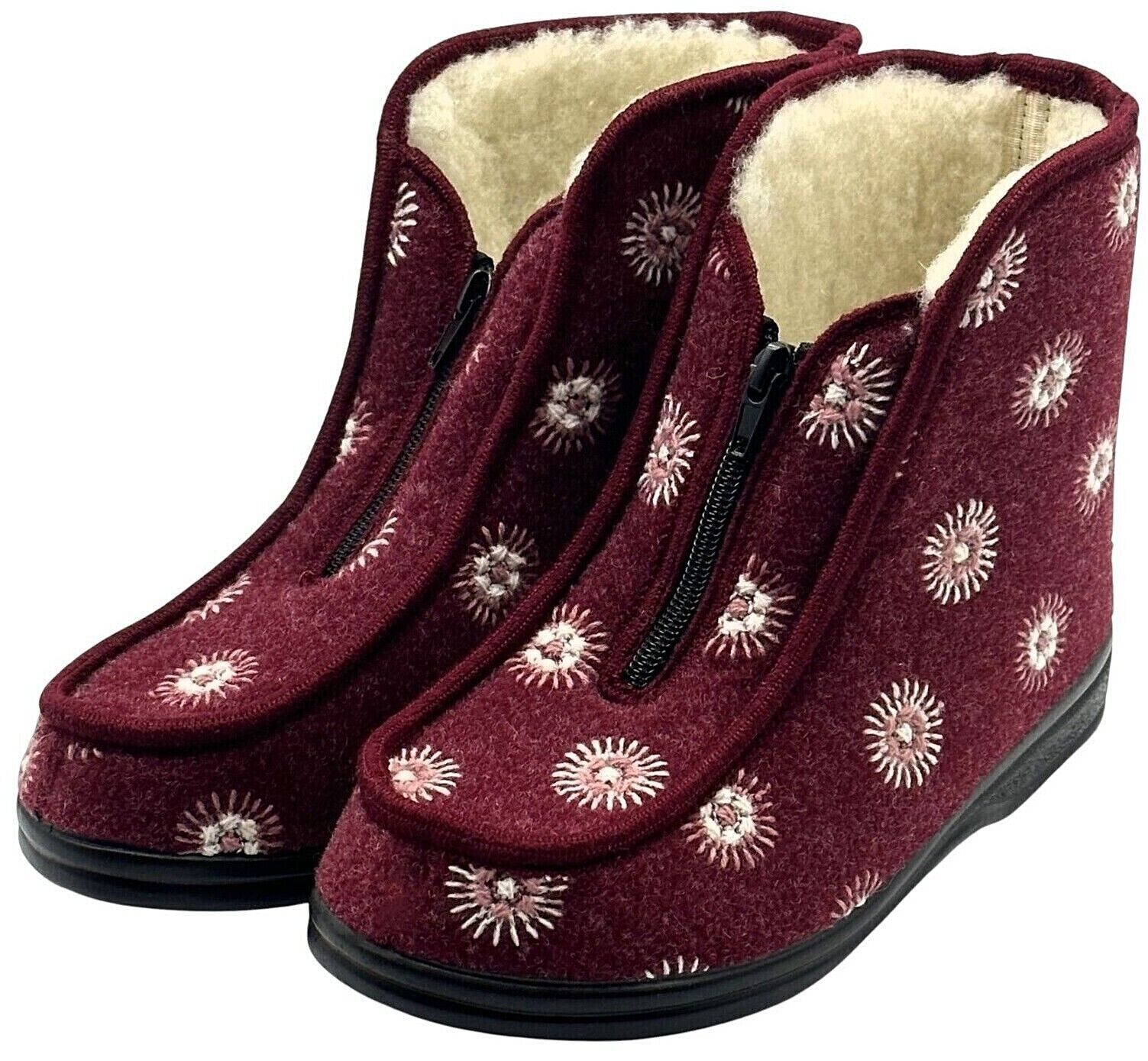 zelbut Winter Домашняя обувь Filz Hüttenschuhe Schafwolle Gefüttert Шлепанцы Hausstiefel Schurwolle
