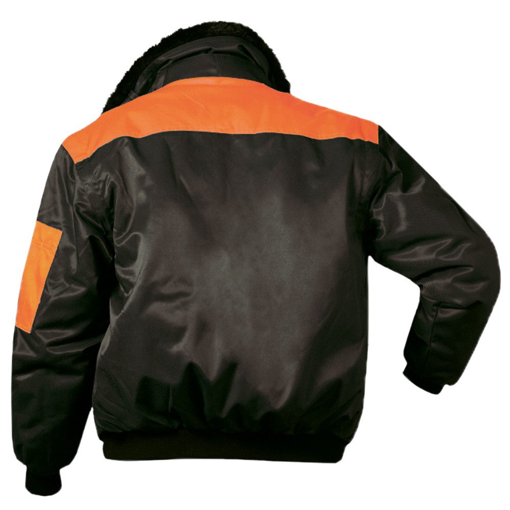 Norway Pilotenjacke Classik-Pilotenjacken 4in1 "OSLO" schwarz/orange