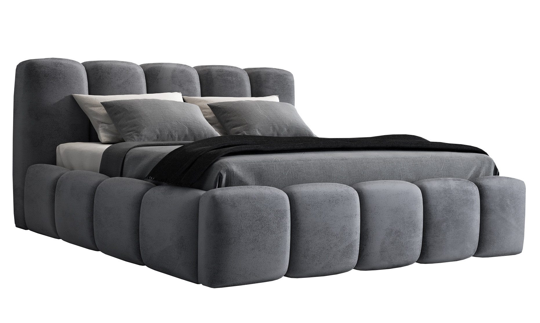 A&J MöbelLand GmbH Polsterbett SONIC-OM mit Bettkasten und Lattenrost (Bett mit Kopfteil. Lattenrost und Bettkasten .Viele Varianten zur Auswahl – wählen Sie Größe und Farbe!, TOP ANGEBOT), Länge: 220 cm Höhe Kopfteil: 100 cm