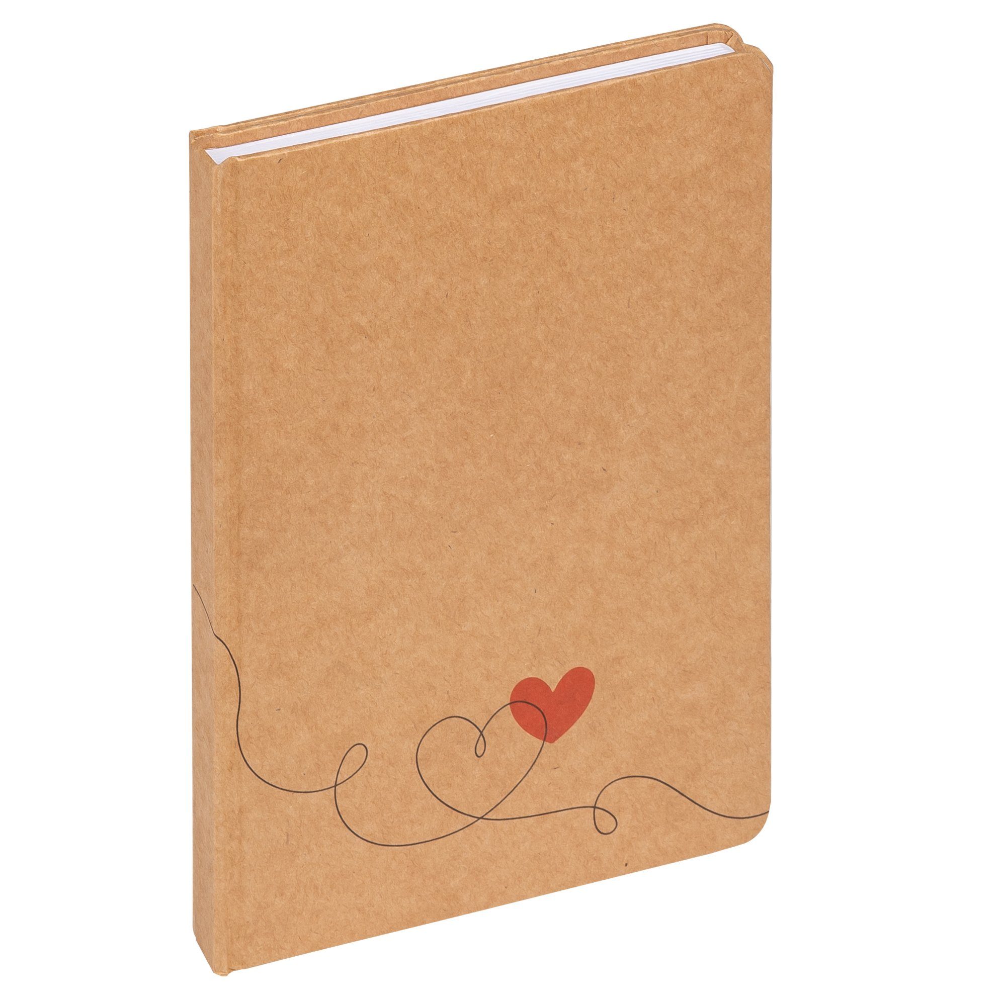 Walther Design Notizbuch Notizbuch, DIN A5, braun, 80 Blatt, Notizbuch mit drei unterschiedlichen Motiven, FSC®-zertifiziert