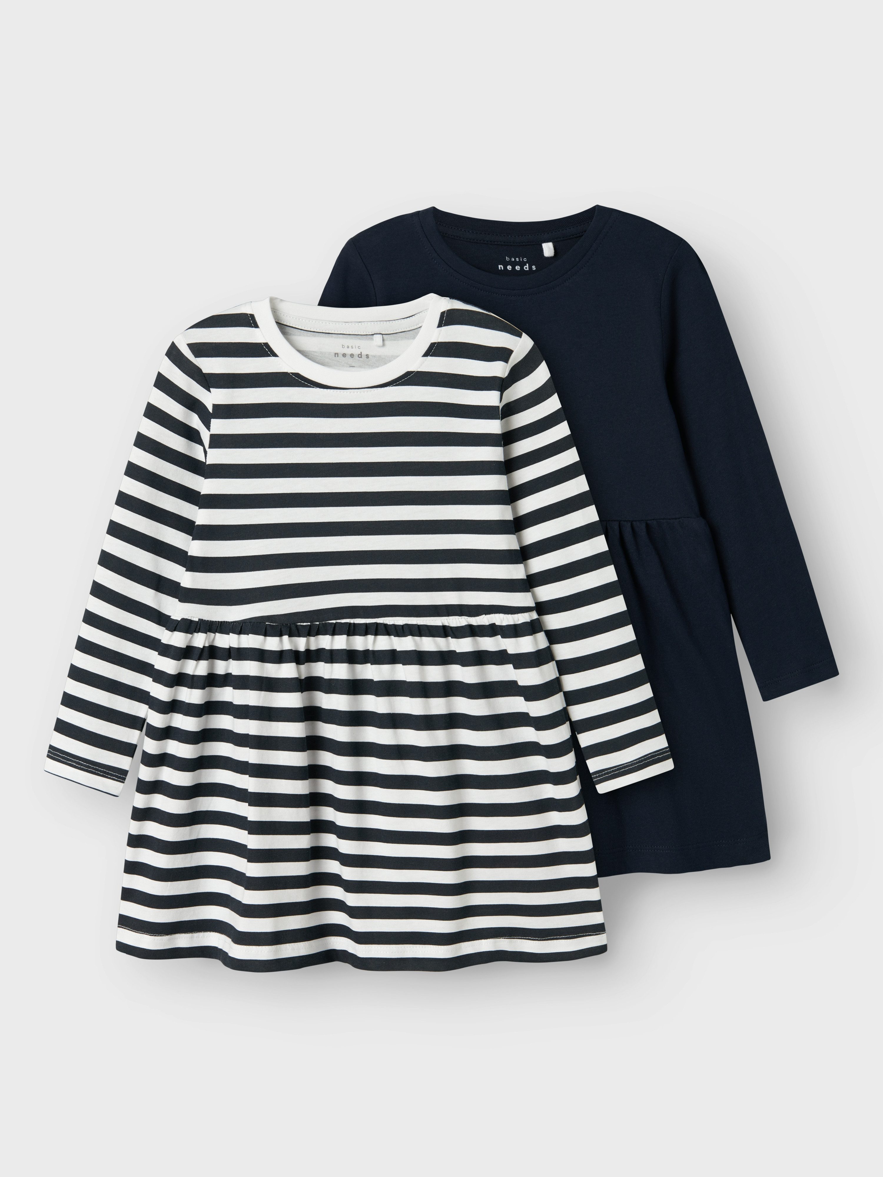 Name It Minikleid NMFVIVIA LS DRESS 2P NOOS (Packung, 2-tlg)