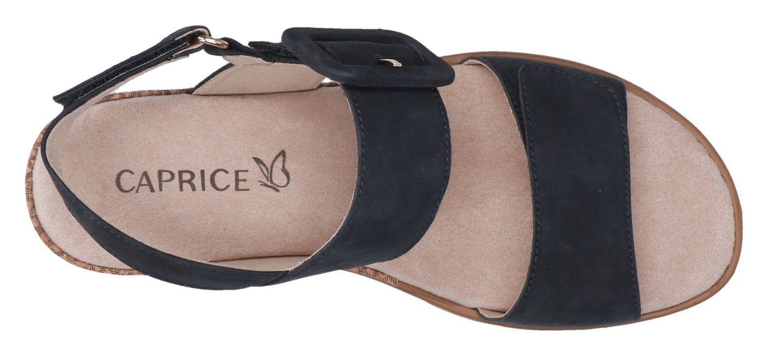 Caprice Keilsandalette, Sommerschuh, Riemchensandale in bequemer Weite