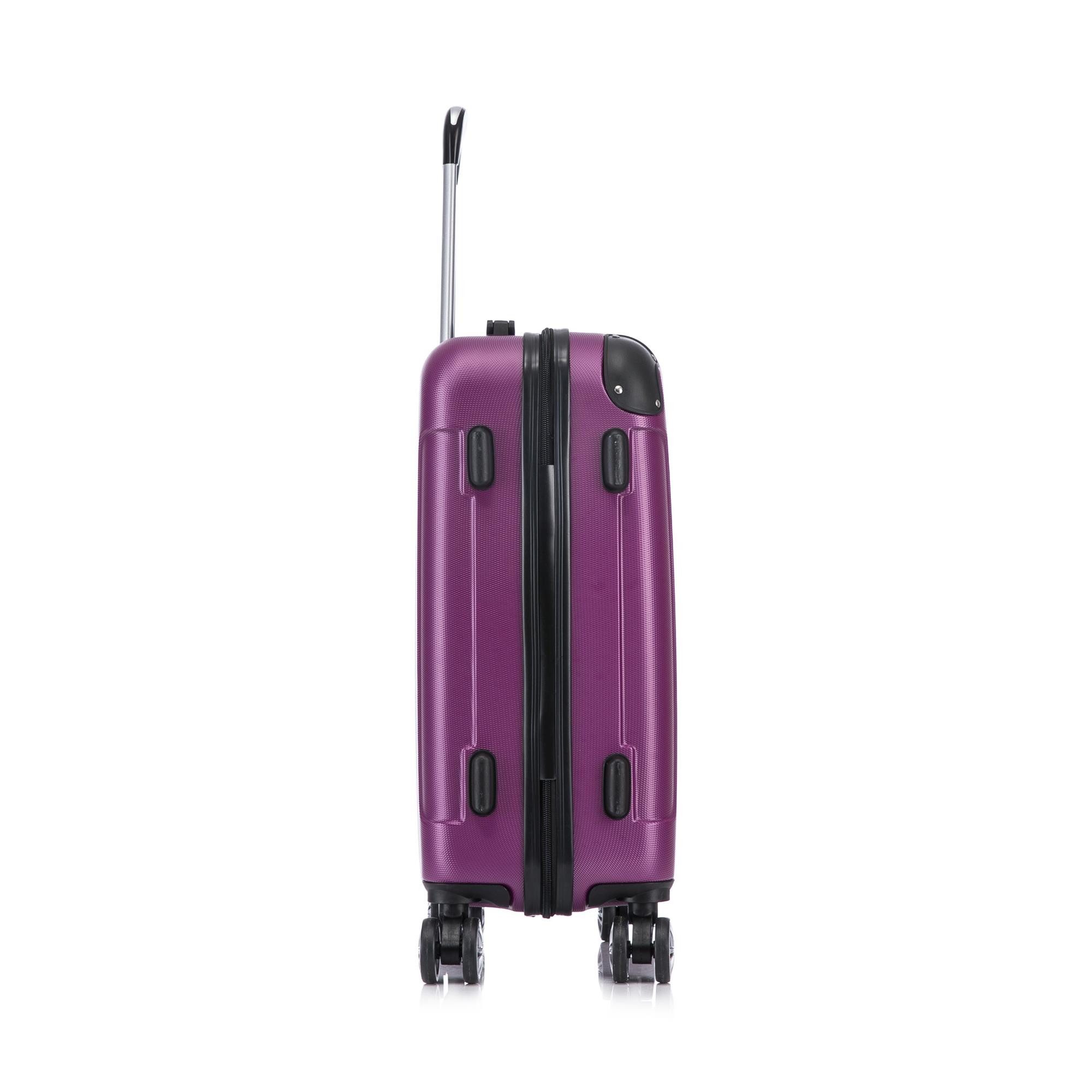 Flexot Hartschalen-Trolley F-2045 Kofferset, 360° Rollen, robuster Reisekoffer, Bordcase, 4 Rollen, Robuster und moderner Koffer mit vier 360° Rollen und Zahlenschloss