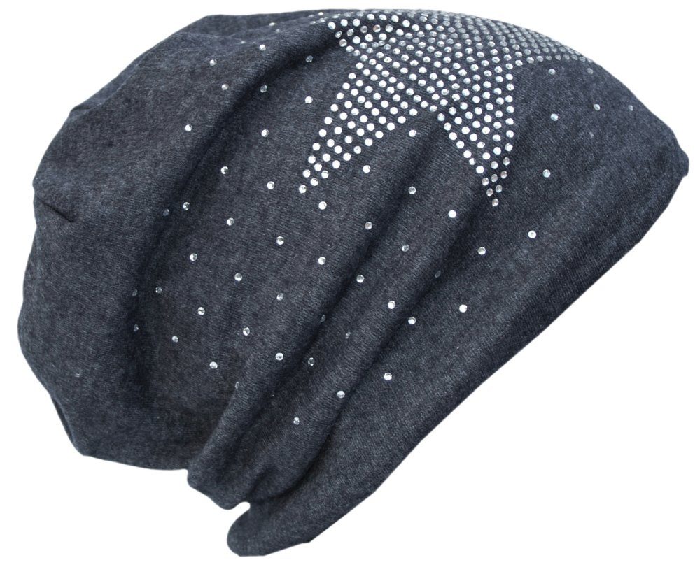 Cool4 Beanie Winter Beanie Fleece gefüttert mit Strass