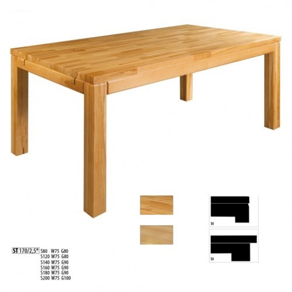 JVmoebel Esstisch, EssHandgemachter Holztisch Massivholz Esstisch Konferenztisch