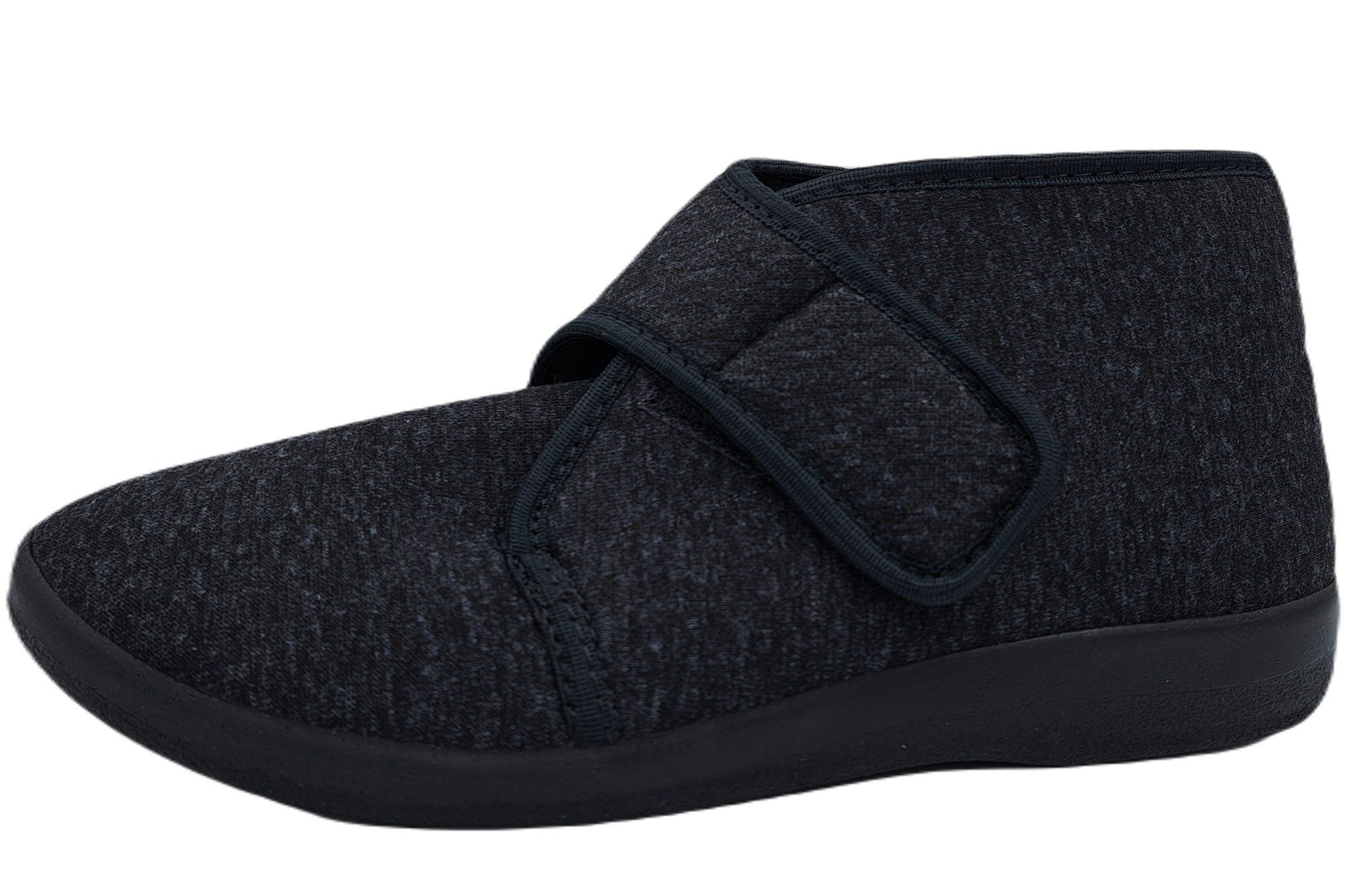 PADERO Herren Klettschuhe Hausschuh weit geschnitten
