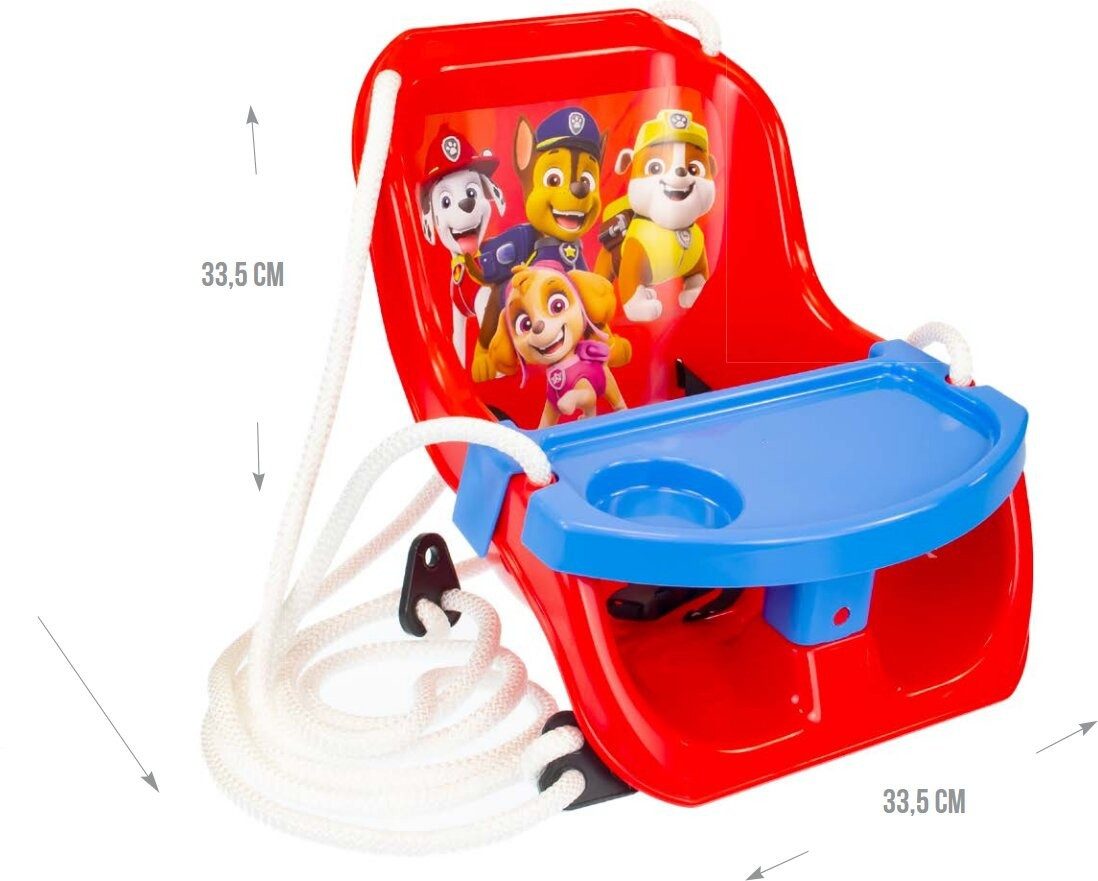 MOCHTOYS Einzelschaukel MOCHTOYS Schaukel für die Kleinsten mit Tisch Plapkov patrola