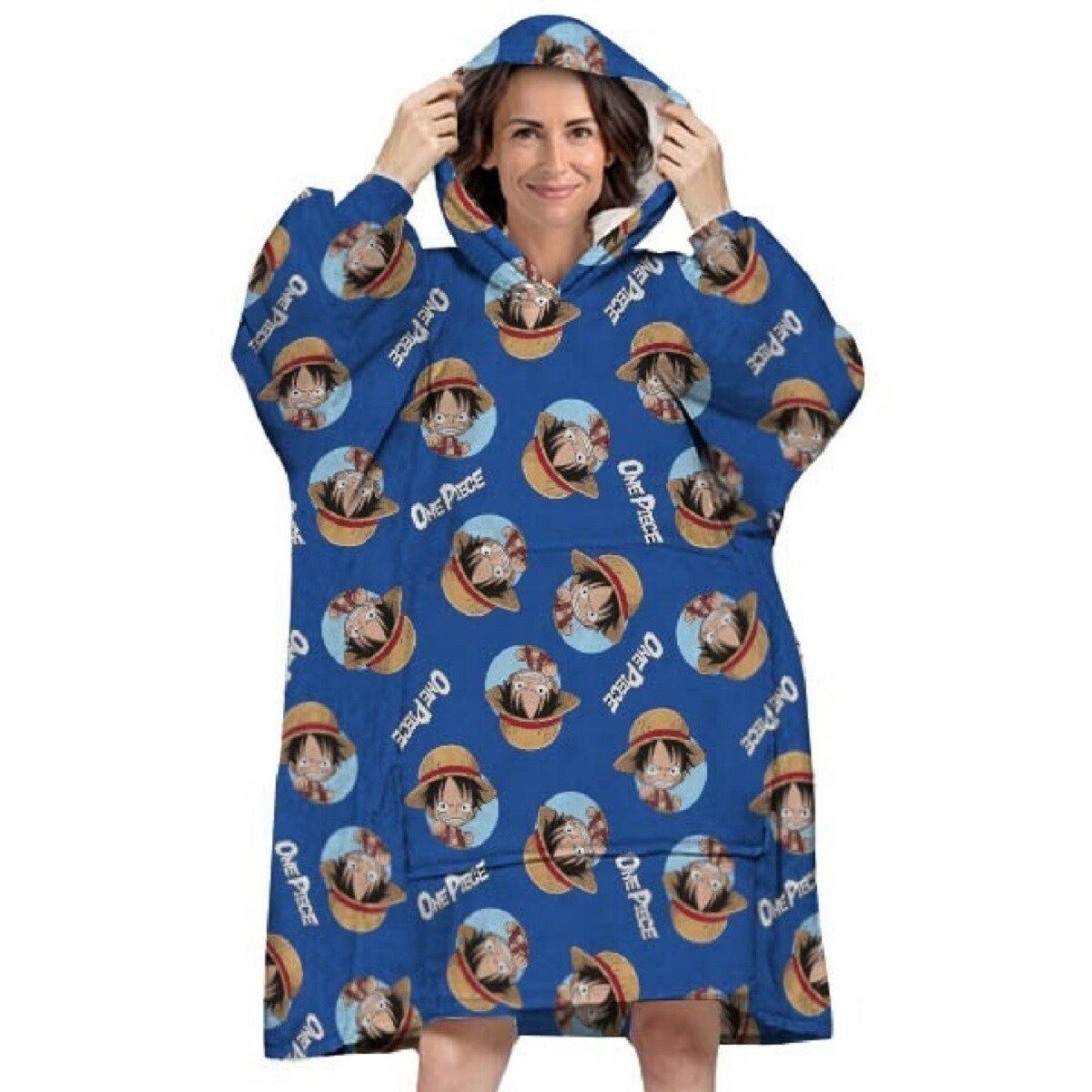 One Piece Poncho - Bequemer Überwurf mit Kapuze für Erwachsene in Einheitsg günstig online kaufen