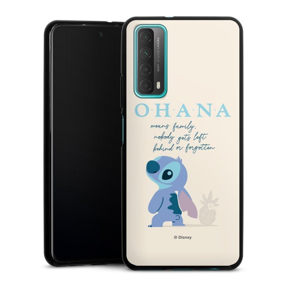 DeinDesign Handyhülle Lilo & Stitch Offizielles Lizenzprodukt Disney Ohana  Stitch, Huawei P Smart 2021 Silikon Hülle Bumper Case Handy Schutzhülle