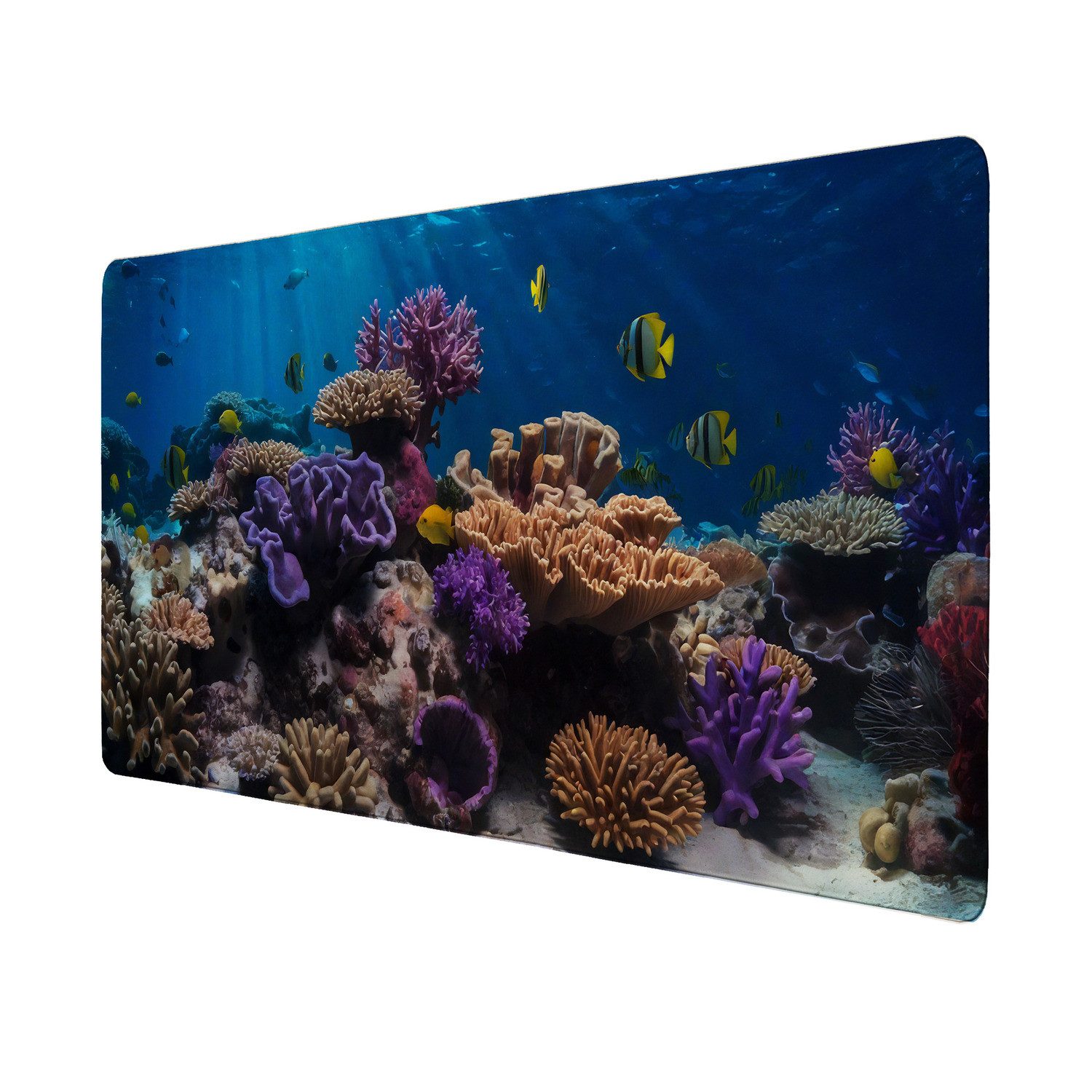 Schreibtischunterlage Korallen Schreibtischunterlage 69x31cm XXL Mauspad Unterwasserwelt