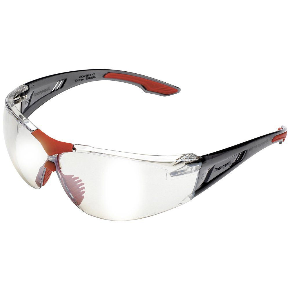 Honeywell Arbeitsschutzbrille Honeywell 1035641 Schutzbrille Transparent, Rot