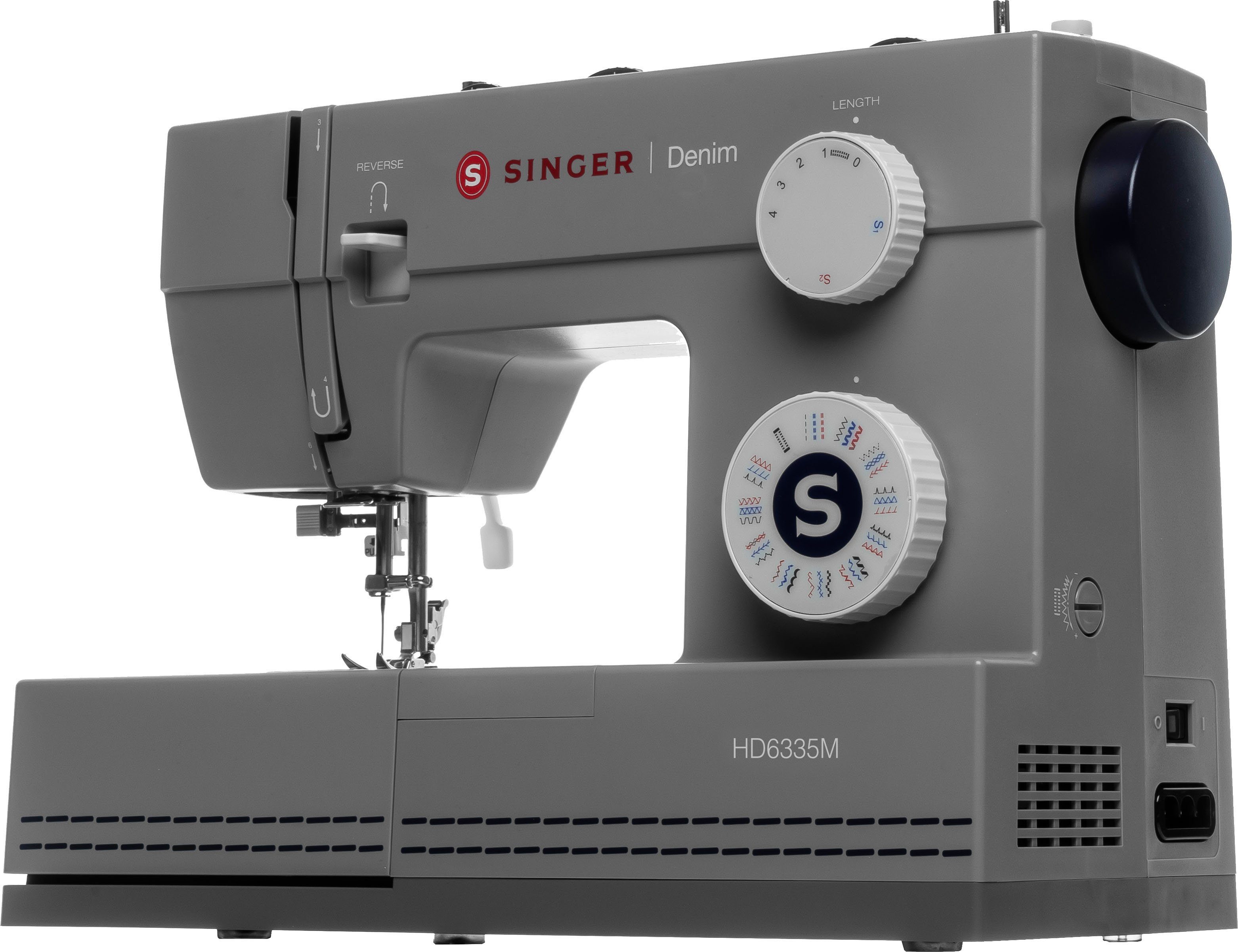 Singer Freiarm-Nähmaschine Denim HD 6335M, 32 Programme