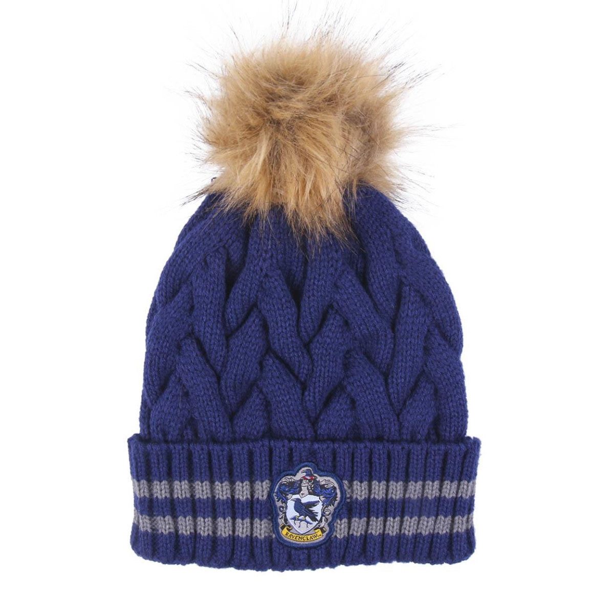 Cerda Bommelmütze Harry Potter Hufflepuff Strickmütze mit Pompon 100% Acryl Erwachsene