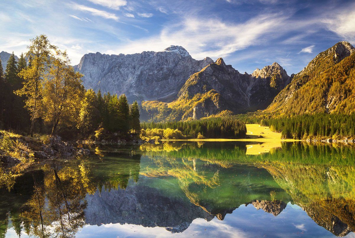 Papermoon Fototapete Fluss in Landschaft