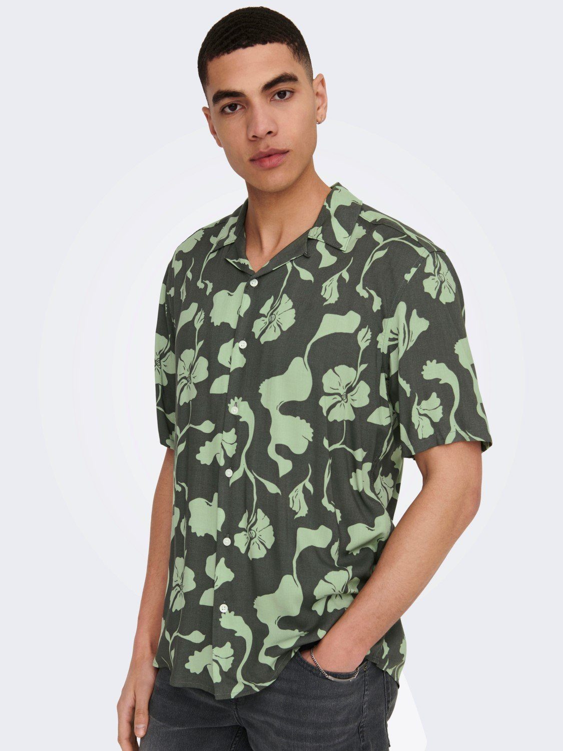 ONLY & SONS Kurzarmhemd Freizeit Kurzarm günstig online kaufen