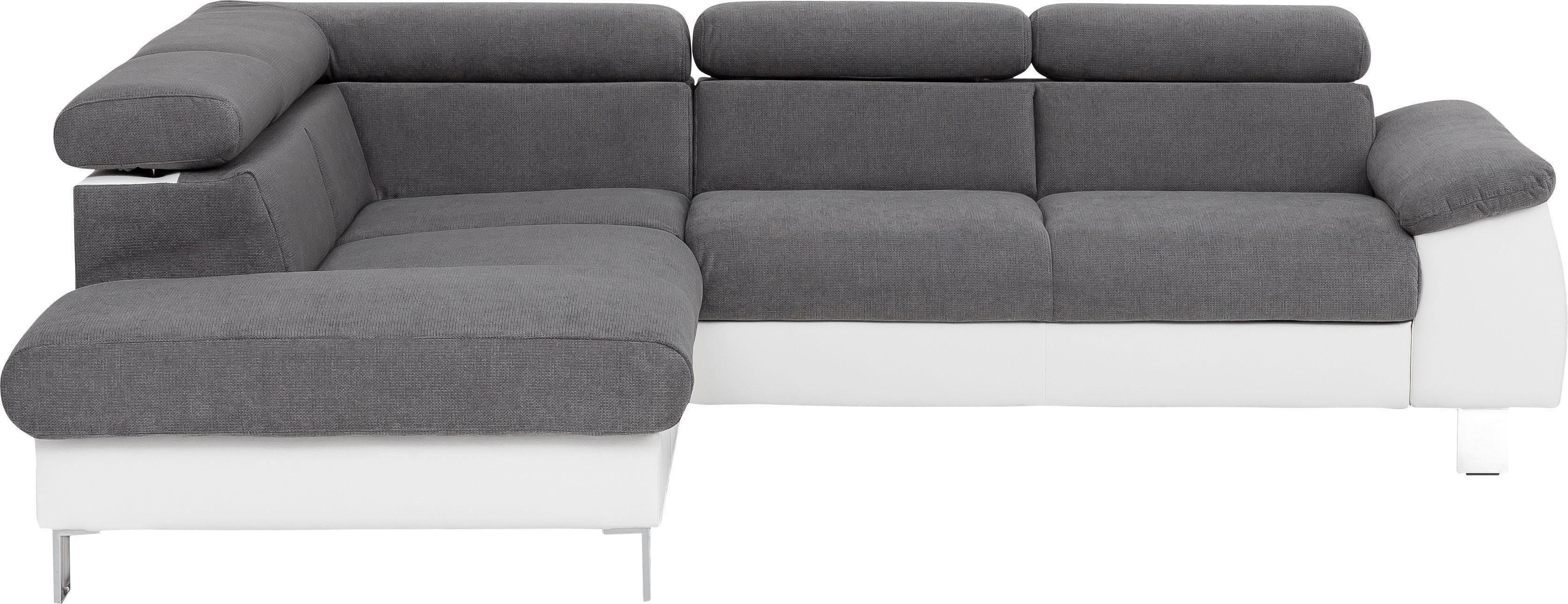 COTTA Ecksofa "Komaris L-Form mit Kopfteilverstellung", wahlweise mit Bettf günstig online kaufen