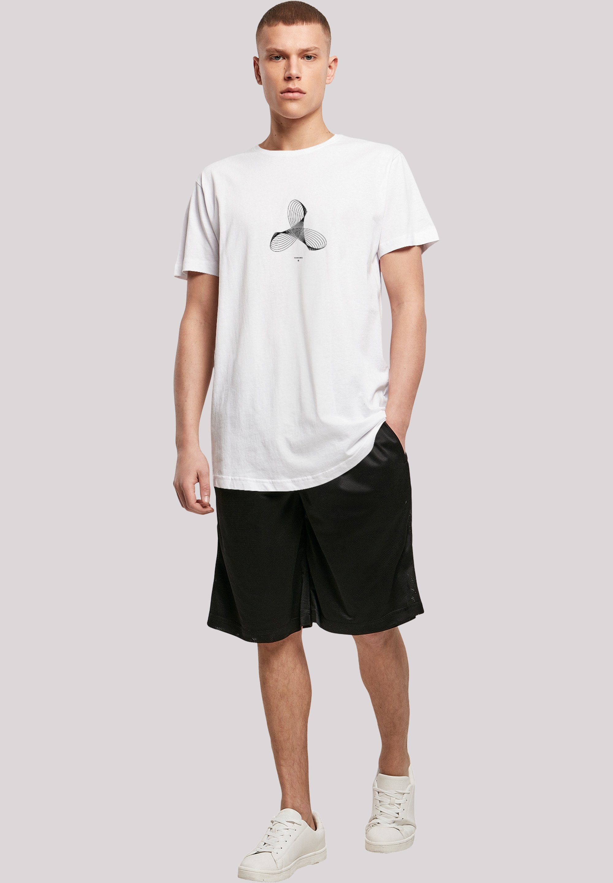 F4NT4STIC T-Shirt weiß Geometrics Print