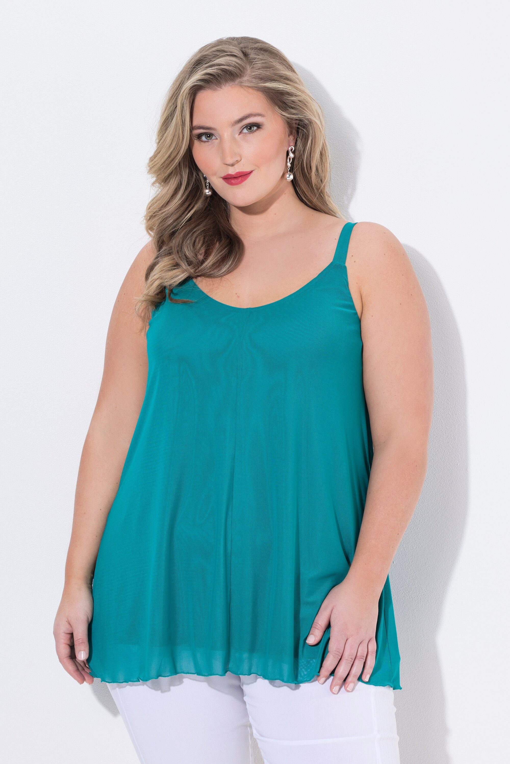 Longtop Top A-Linie Mesh