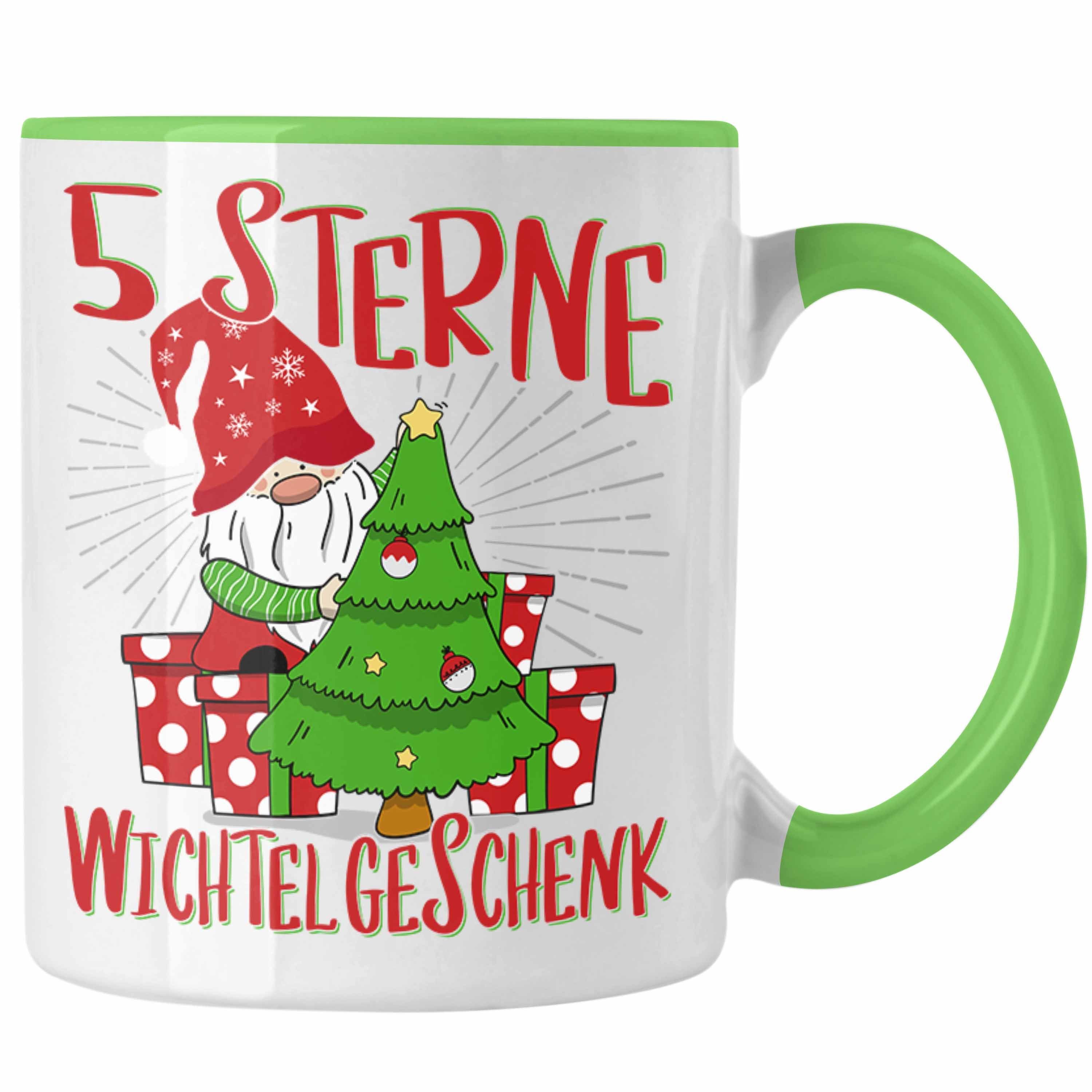 Trendation Tasse Schrott-Wichtelgeschenk für Frauen Kollegen Geschenk Wichteln Weihnach Grün