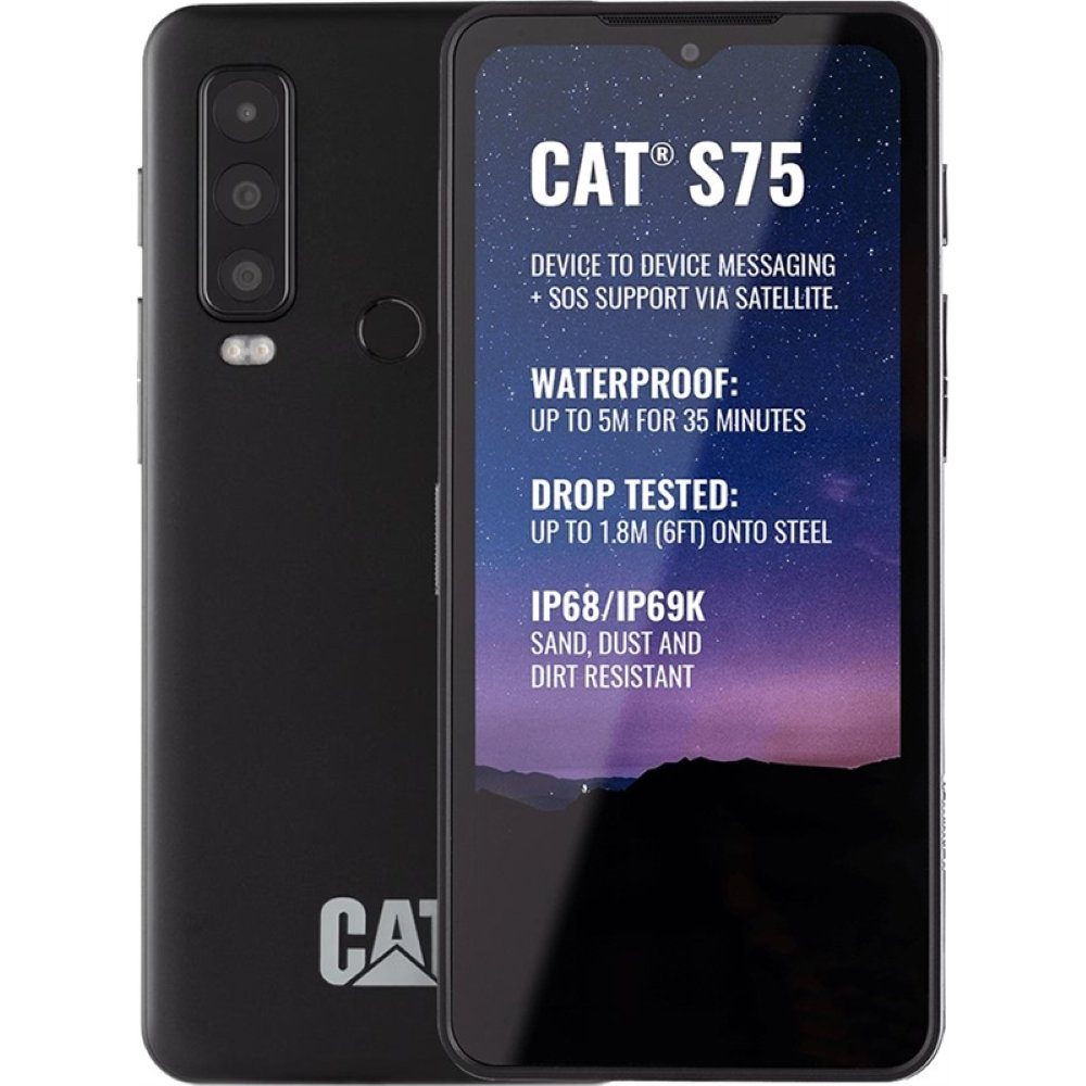 CATERPILLAR CAT S75 5G 128 GB / 6 GB - Smartphone - schwarz Smartphone (6,6 Zoll)