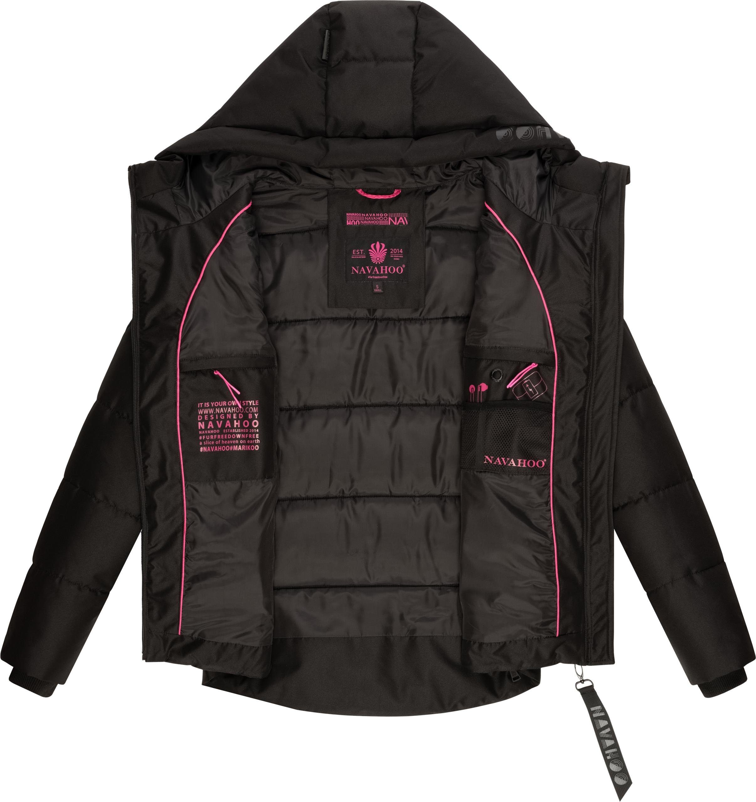 Navahoo Steppjacke Krümelein stylische Damen Winterjacke mit dezenter Steppung