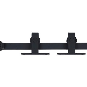 vidaXL Schiebetür Mini Schiebetürbeschlag Set für Schranktüren Carbonstahl 152 cm (1-St)
