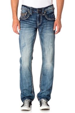 Rock Revival Straight-Jeans