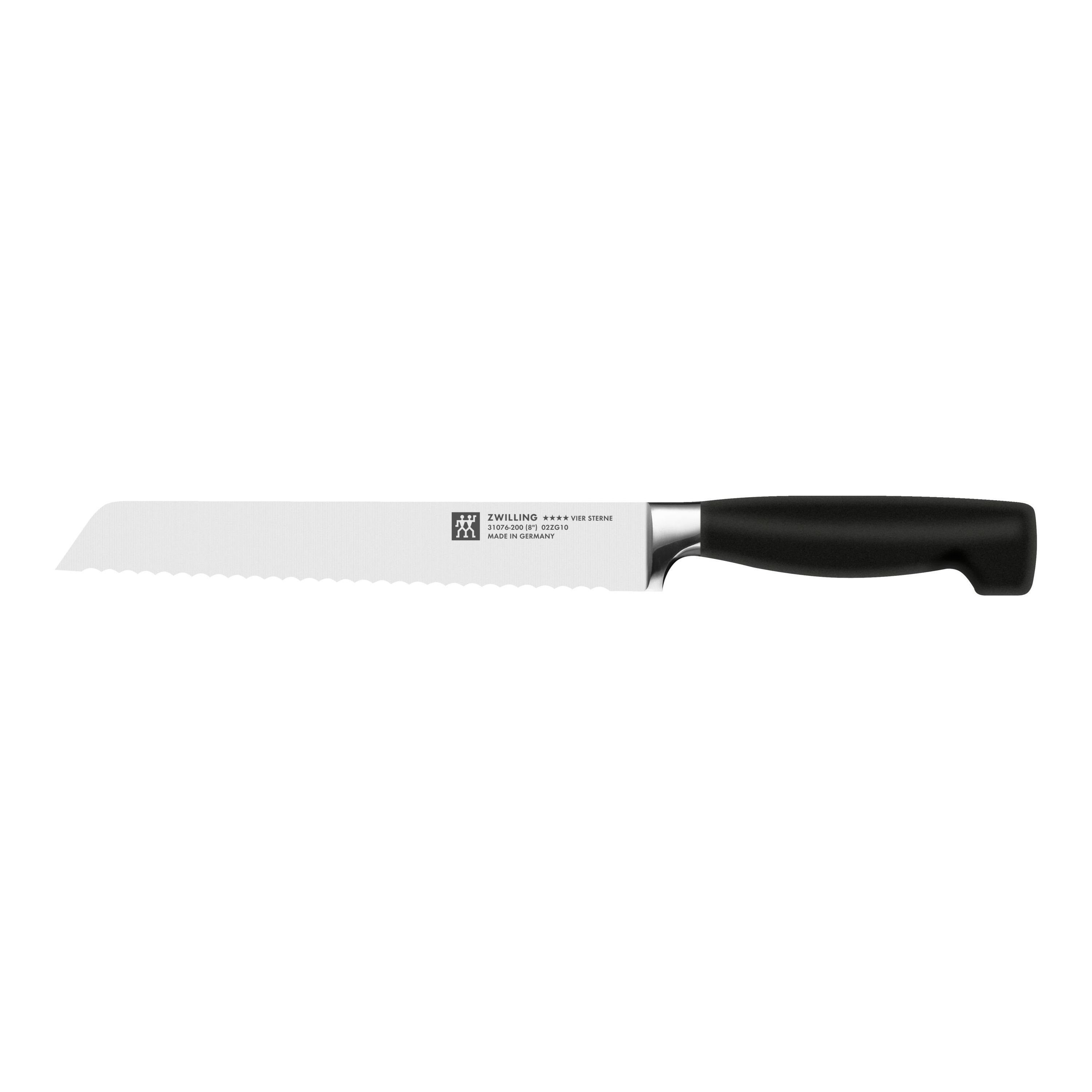 Zwilling Brotmesser Brotmesser ZWILLING VIER STERNE LBH 32x2x3 cm schwarz