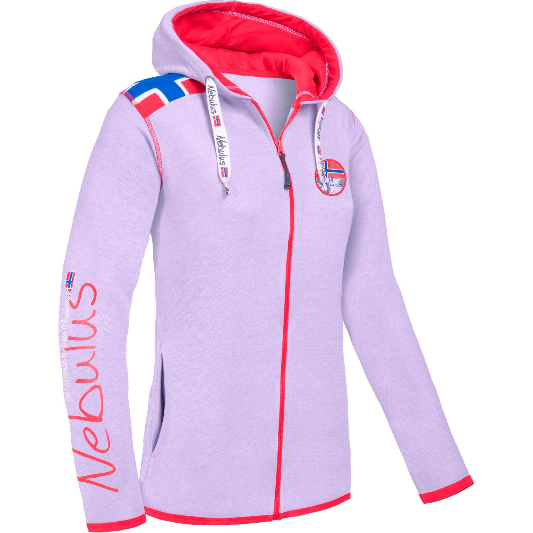 Sweatjacke TURIOL, P6536 - Damen, lila-rot, M/38