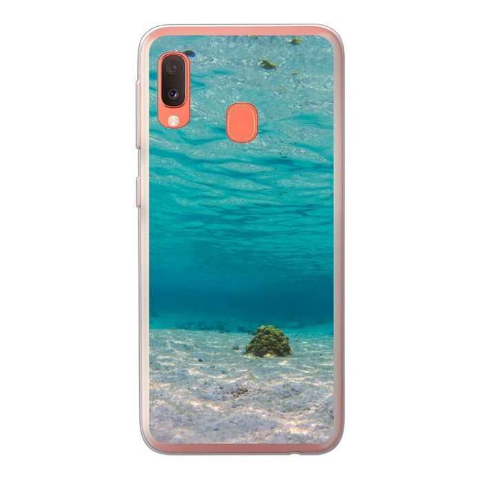 MuchoWow Handyhülle Das wunderschöne Meer von Glover's Reef in Belize Handyhülle Samsung Galaxy A20e Smartphone-Bumper Print Handy