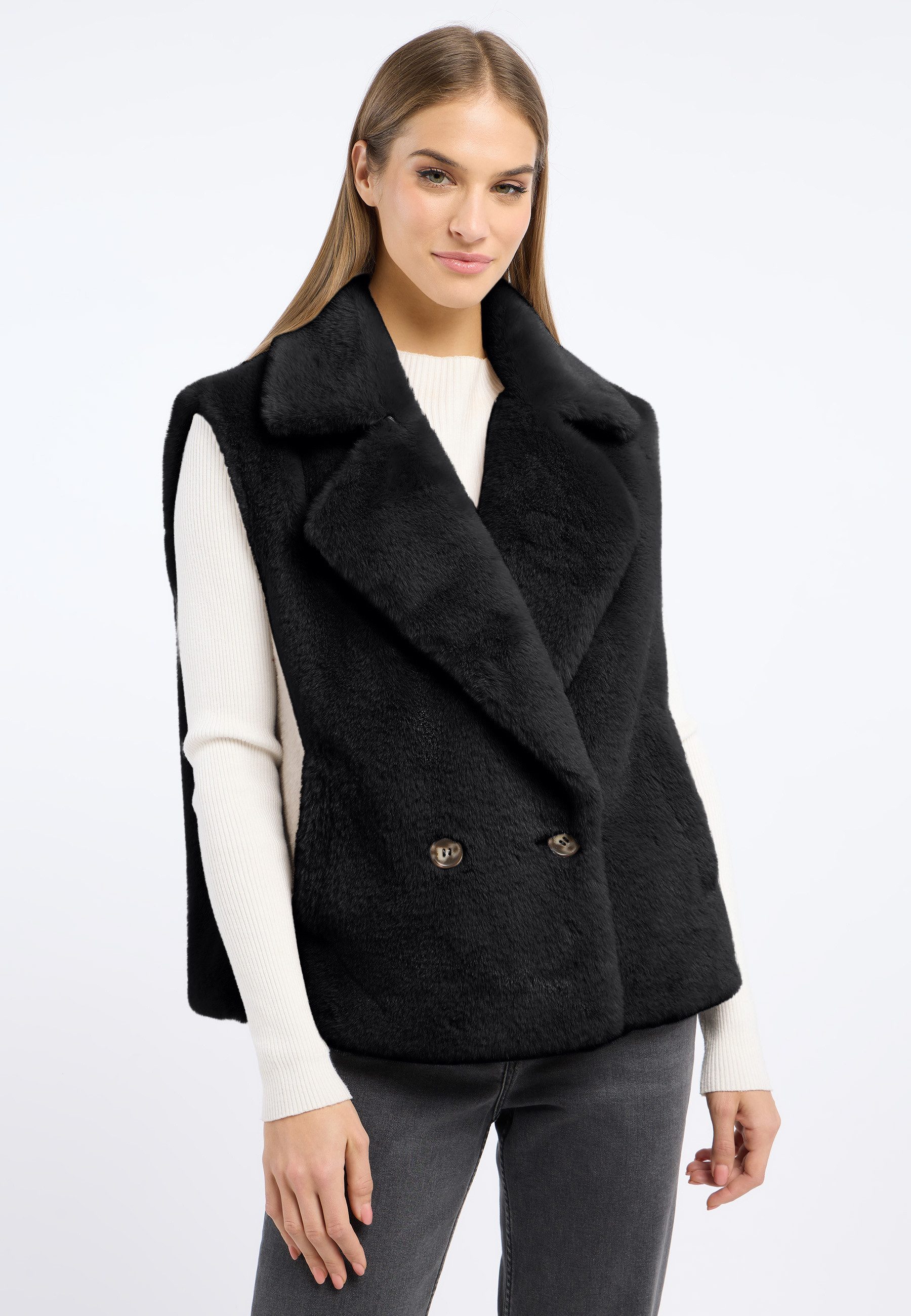 Frieda & Freddies Fellimitatweste Fake Fur Vest / Leo günstig online kaufen