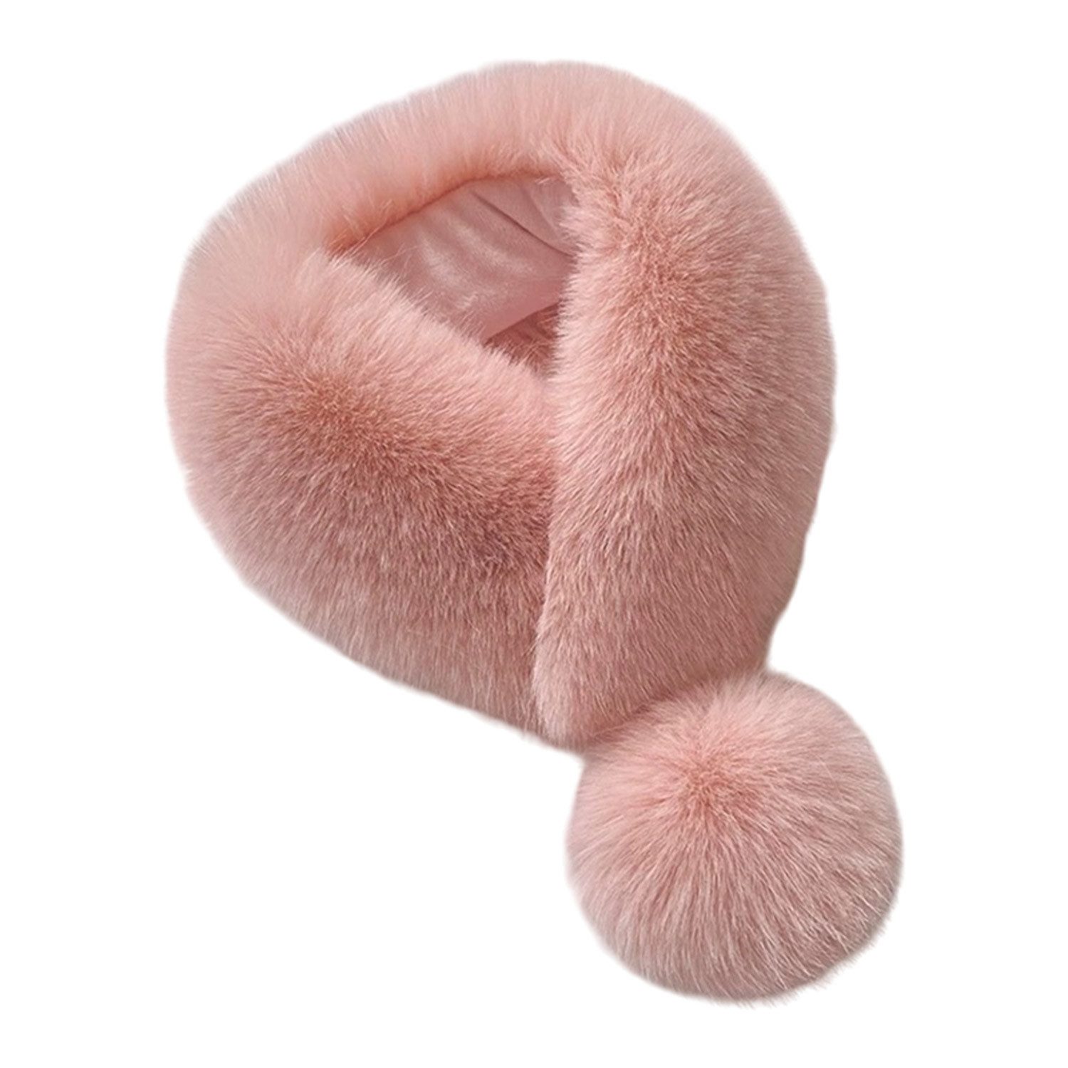 Refttenw Schal Einfarbiger Plüschschal, warmer Winterschal,Modeschal günstig online kaufen