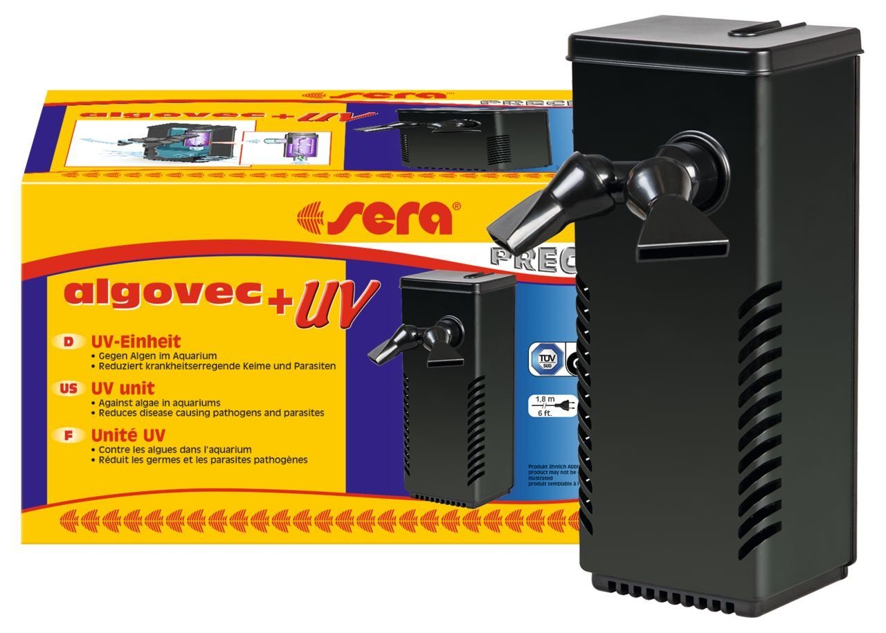 Aquariumfilter sera UV-C System Wasserklärer Algovec