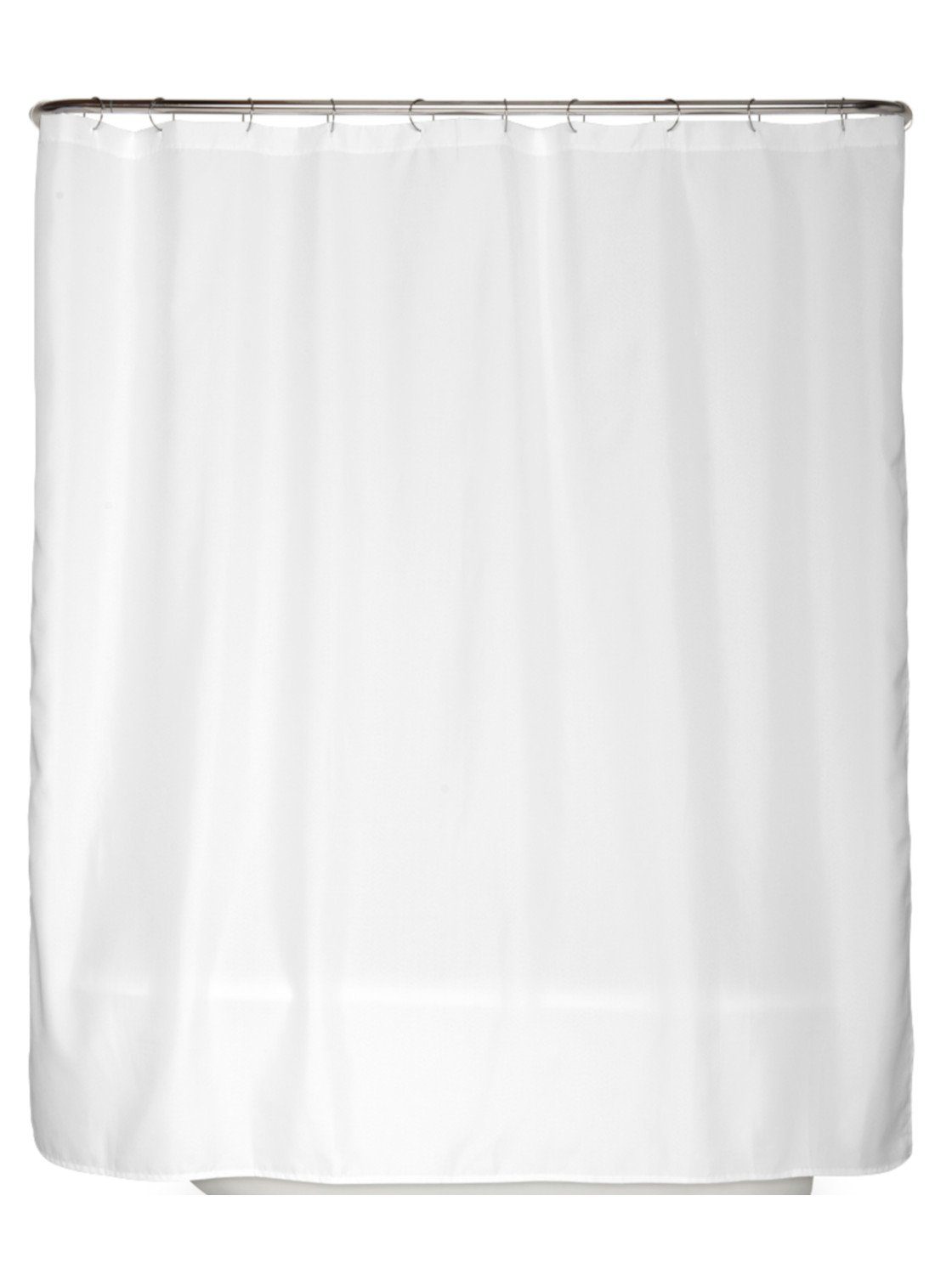 Arteneur Duschvorhang Duschvorhang Weiß Breite 240 cm, inkl. Duschvorhangringe, Anti-Schimmel, recyceltes Material
