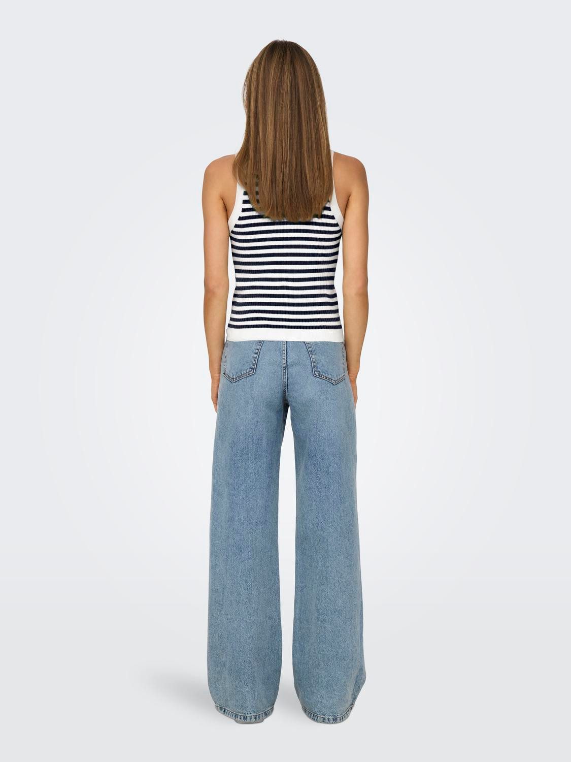 JACQUELINE de YONG Shirttop Gerippt Stricktop günstig online kaufen