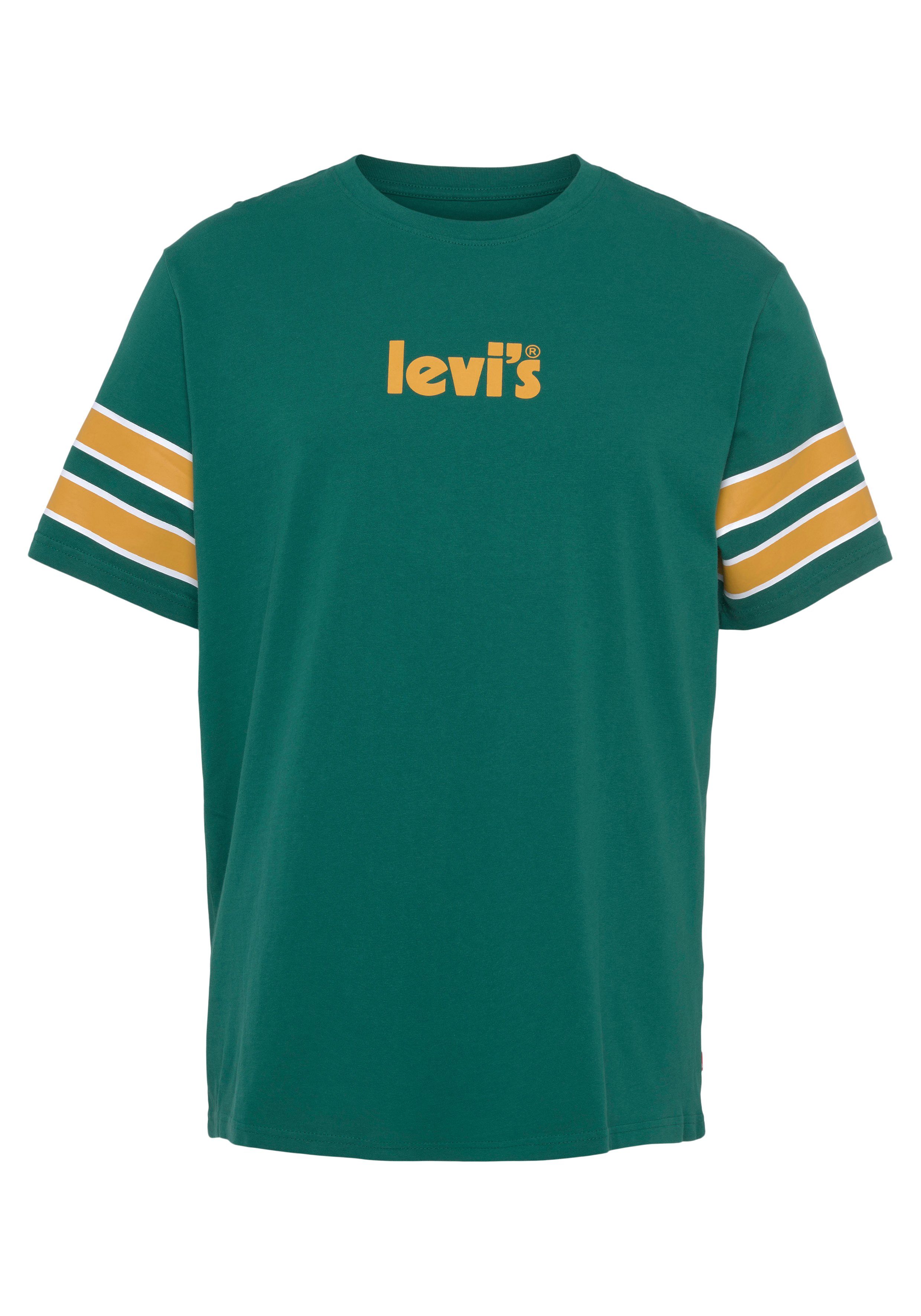 greens im RELAXED TEE Rundhalsshirt Levi's® College-Look FIT
