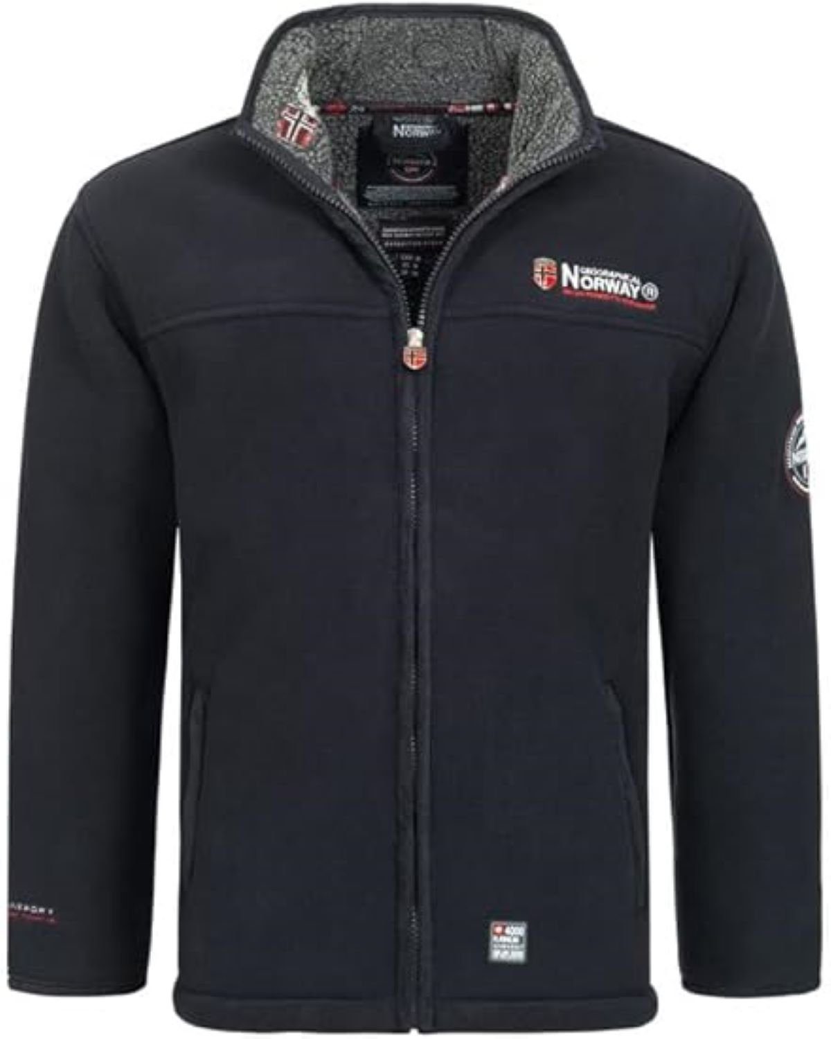 Geographical Norway Fleecejacke Herren Outdoor Jacke brubolt Navy (1-St) Mit Stehkragen