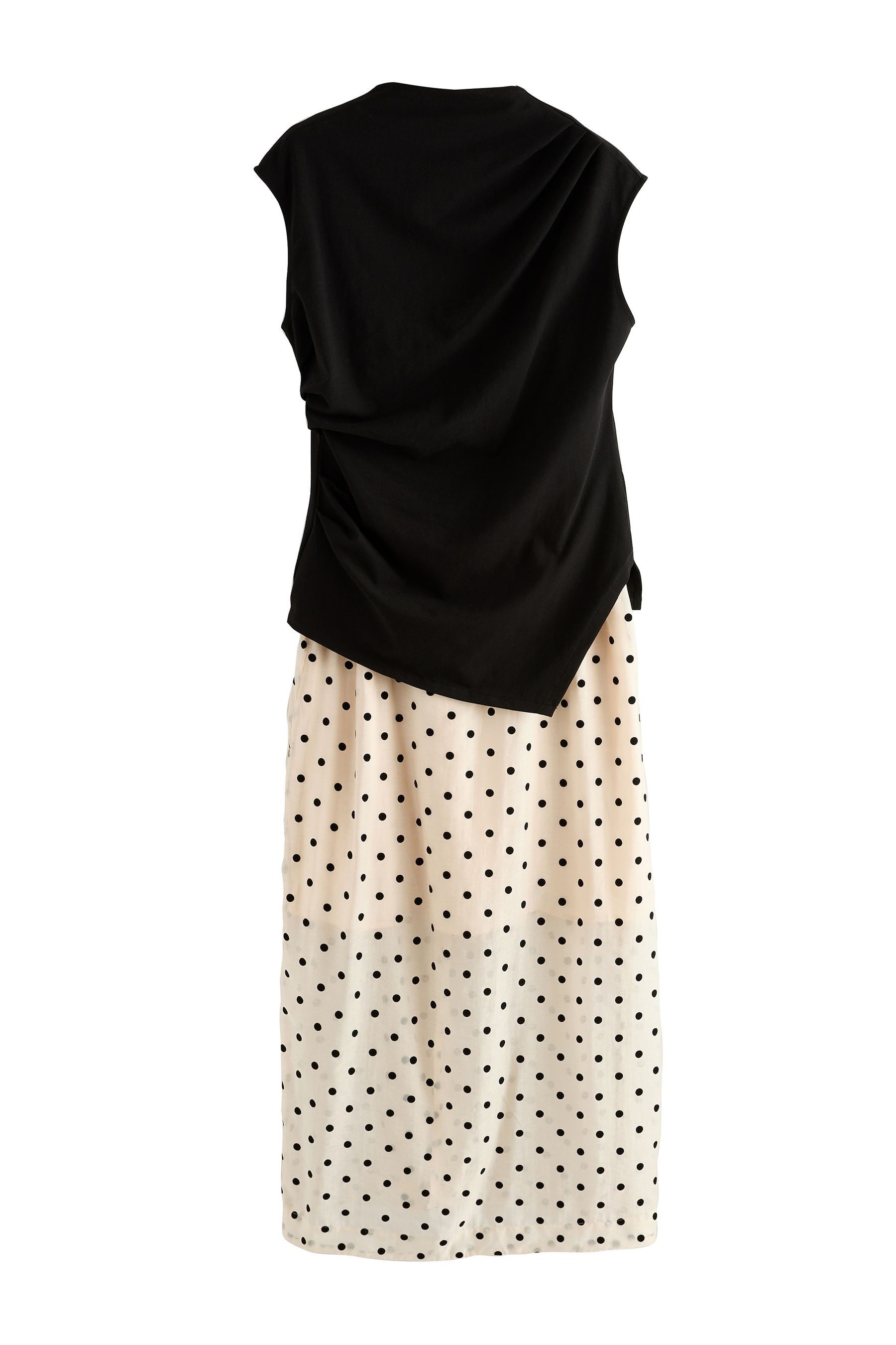 Next Midikleid 2-in-1-Midikleid mit transparentem Rock (2-tlg)