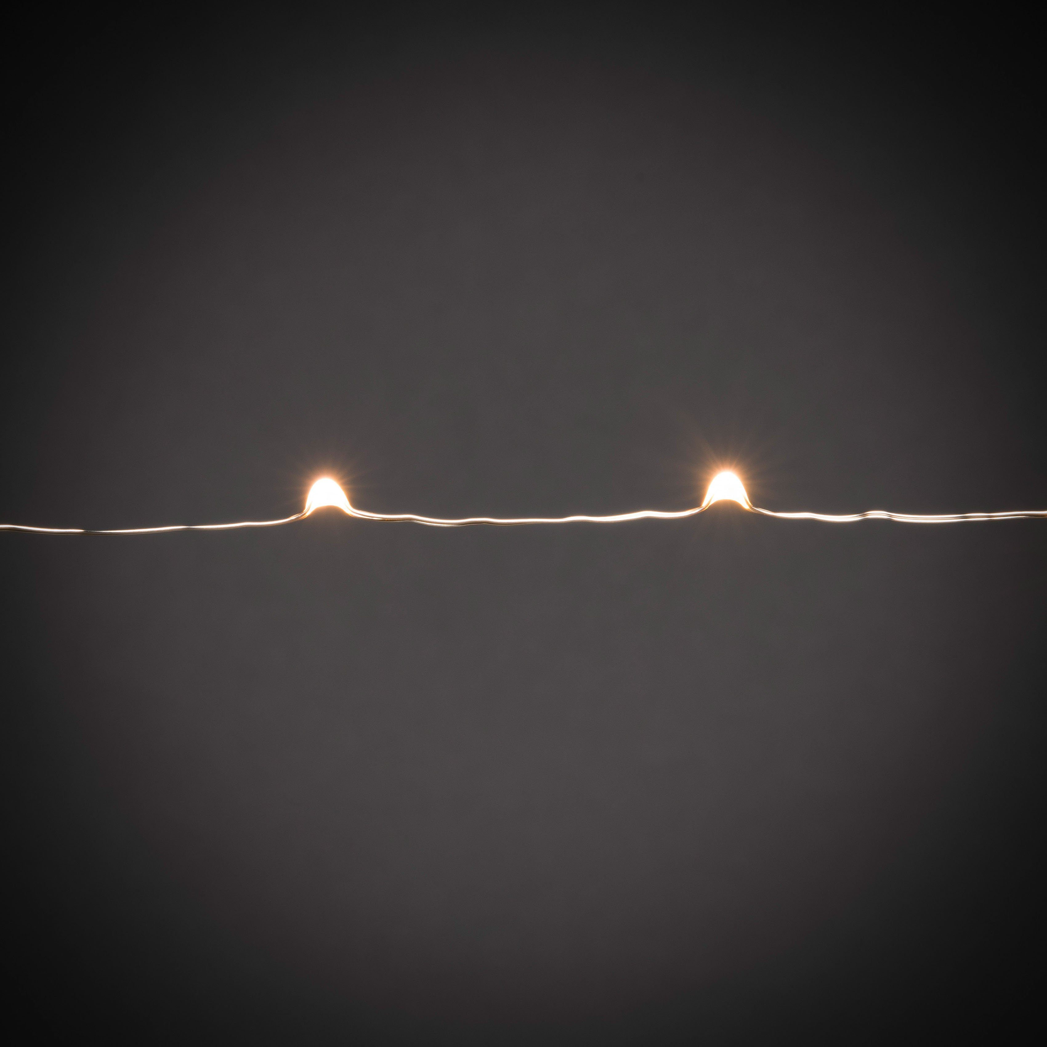 KONSTSMIDE LED-Baummantel, 300-flammig, LED Lichterkette mit Ring Ø 11, LED Tropfen, 5 Stränge à 60 Dioden