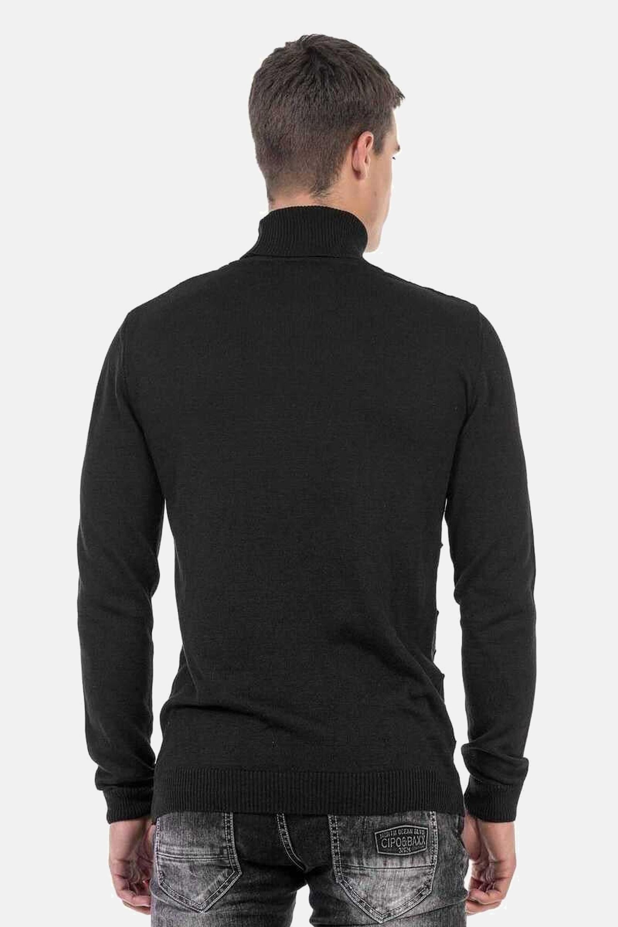 Cipo & Baxx Rollkragenpullover Pullover mit günstig online kaufen