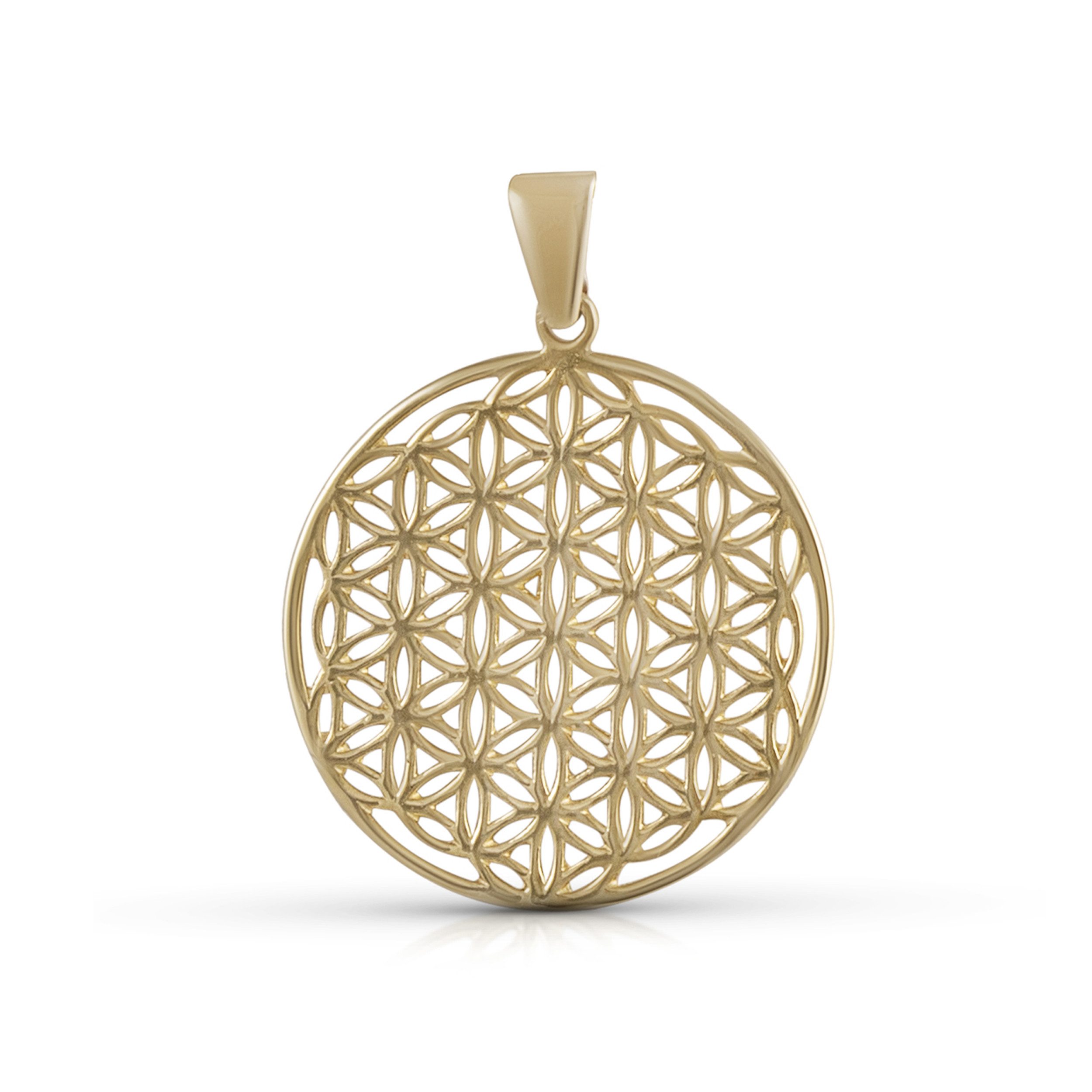 Vivance Kettenanhänger 375 Gold Motiv Blume des Lebens günstig online kaufen