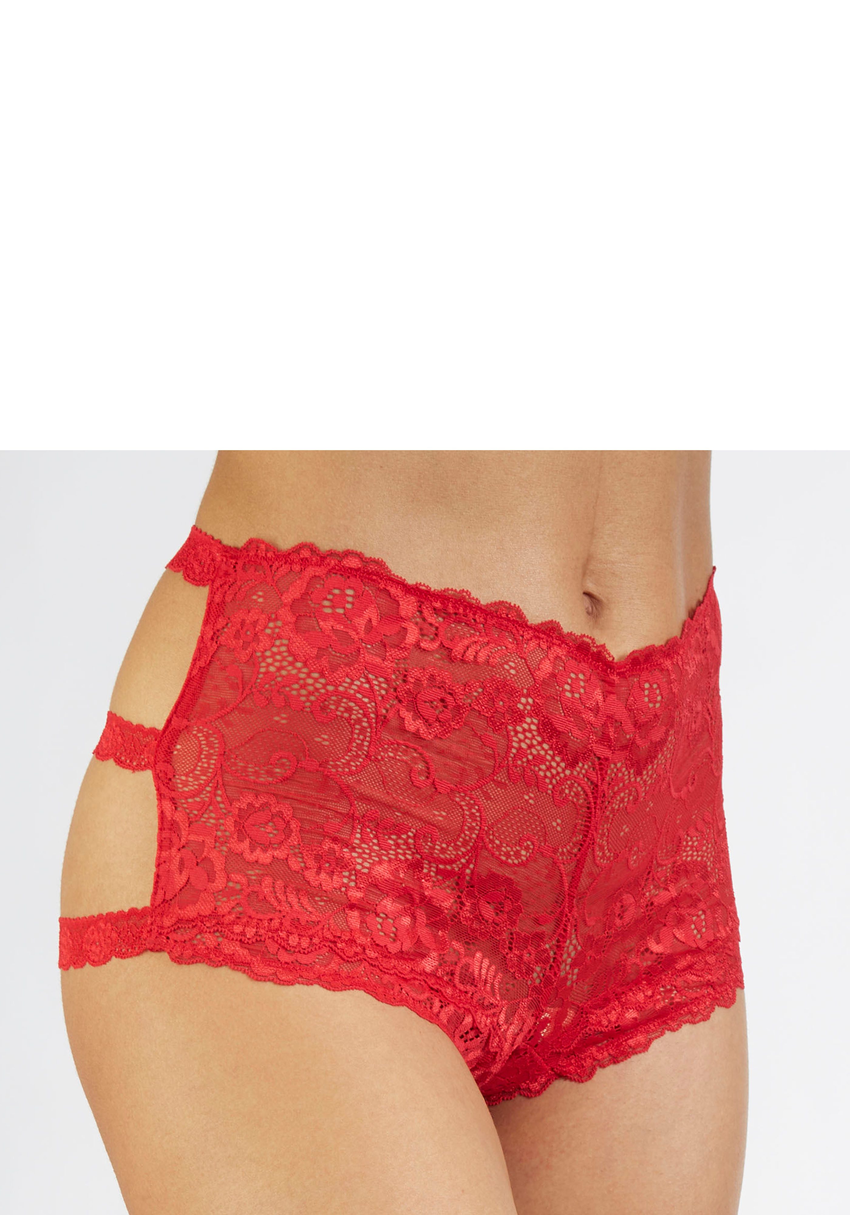 petite fleur gold Panty-Ouvert mit Ouvert-Öffnung & modischen Spitzenbändern (Packung, 2 Stück) sexy Unterwäsche, sexy Dessous, Reizwäsche Damen – Bild 5 von 5