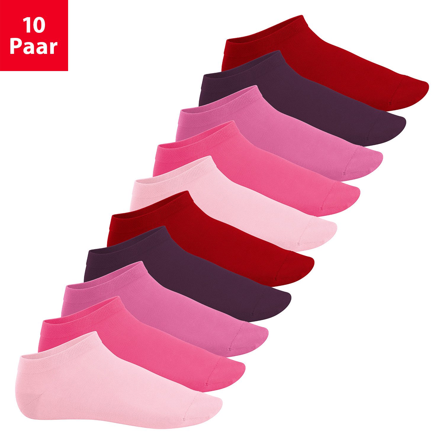 Footstar Підслідники EVERYDAY! 10 Paar / 20 Paar Damen & Herren Sneaker Шкарпетки